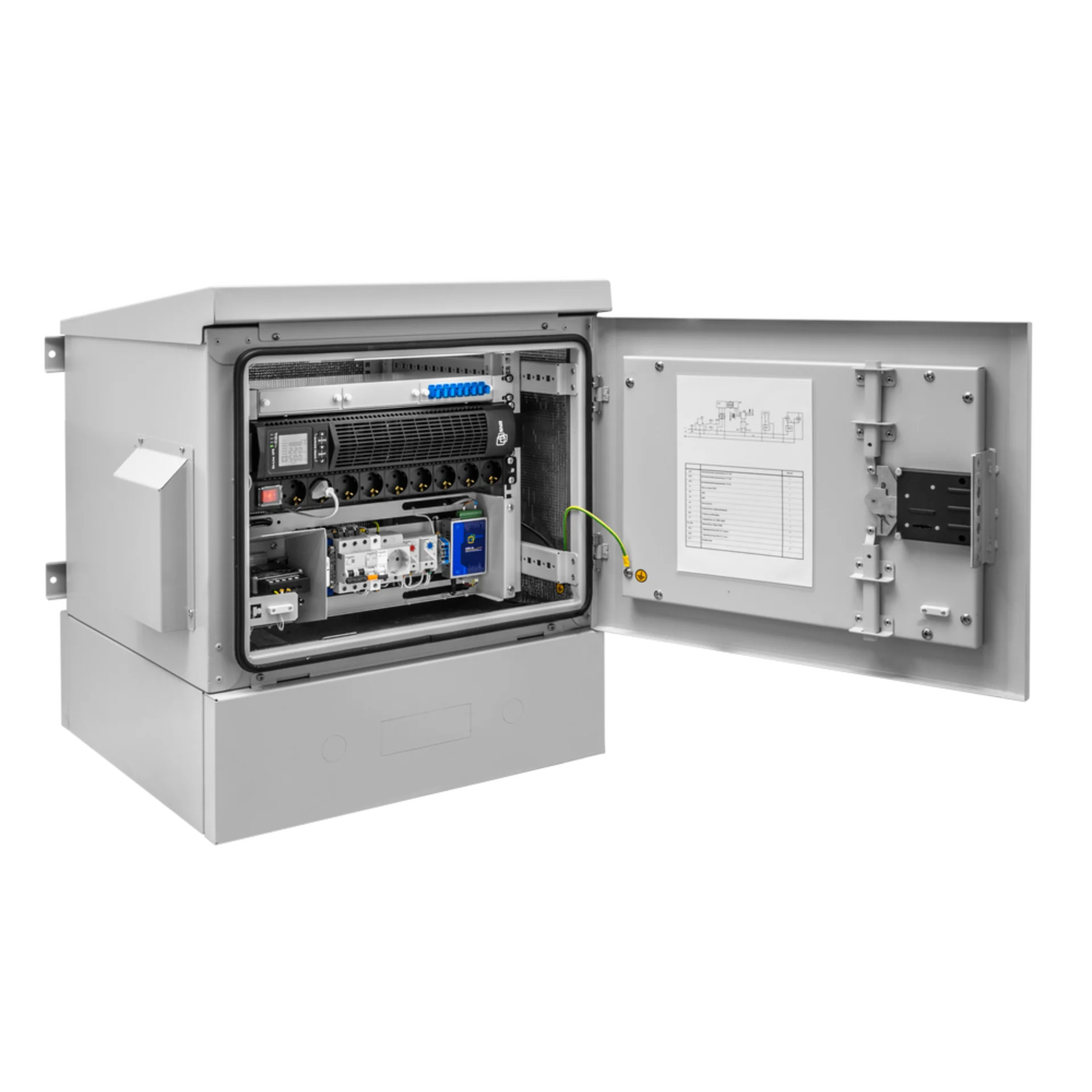 Шкаф уличный всепогодный 9U глубина 600мм (нагрев, охлаждение, контроль климата, ERD )