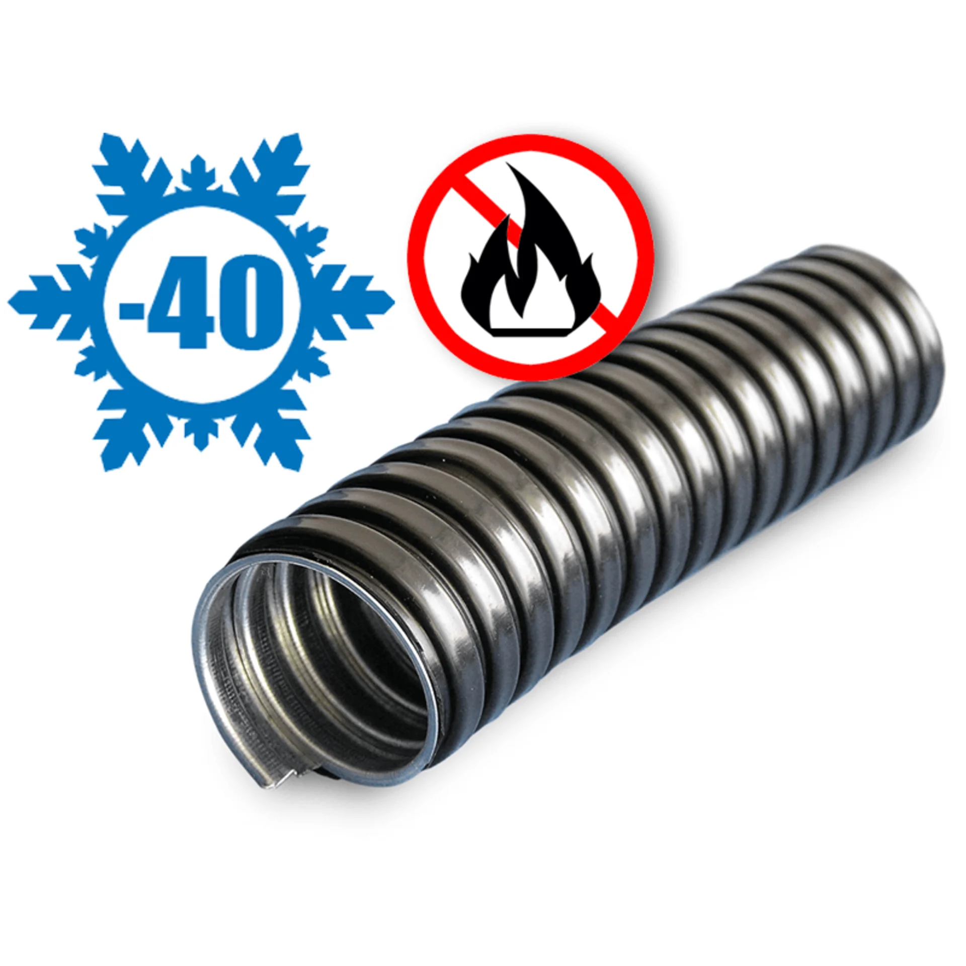 Металлорукав в ПВХ изоляции МРПИ НГ 15 d15мм без протяжки черн. (уп.50м) ГОФРОМАТИК/ЗЭТАРУС zeta4223