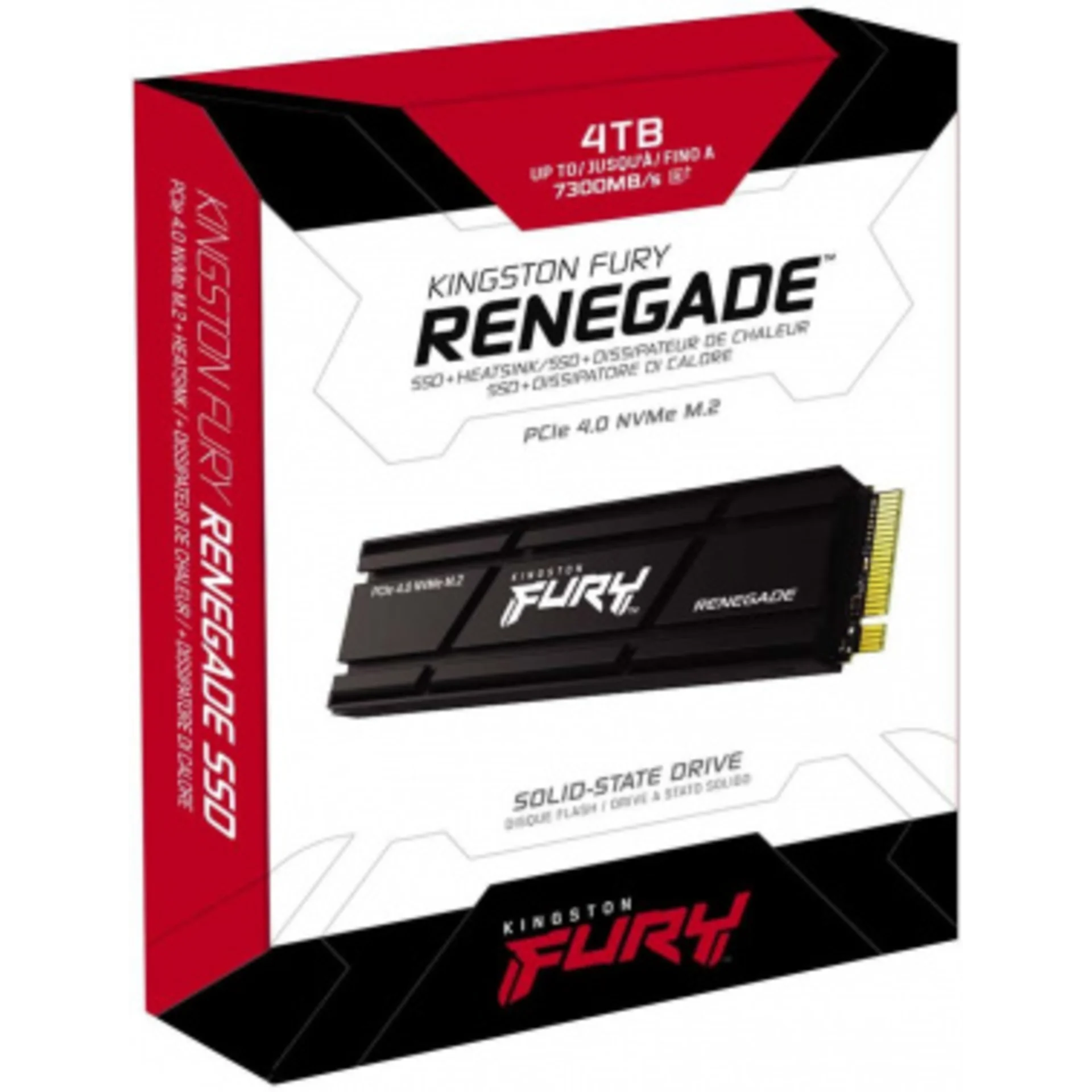 Накопитель SSD Kingston PCIe 4.0 x4 4000GB SFYRDK/4000G Fury Renegade M.2 2280