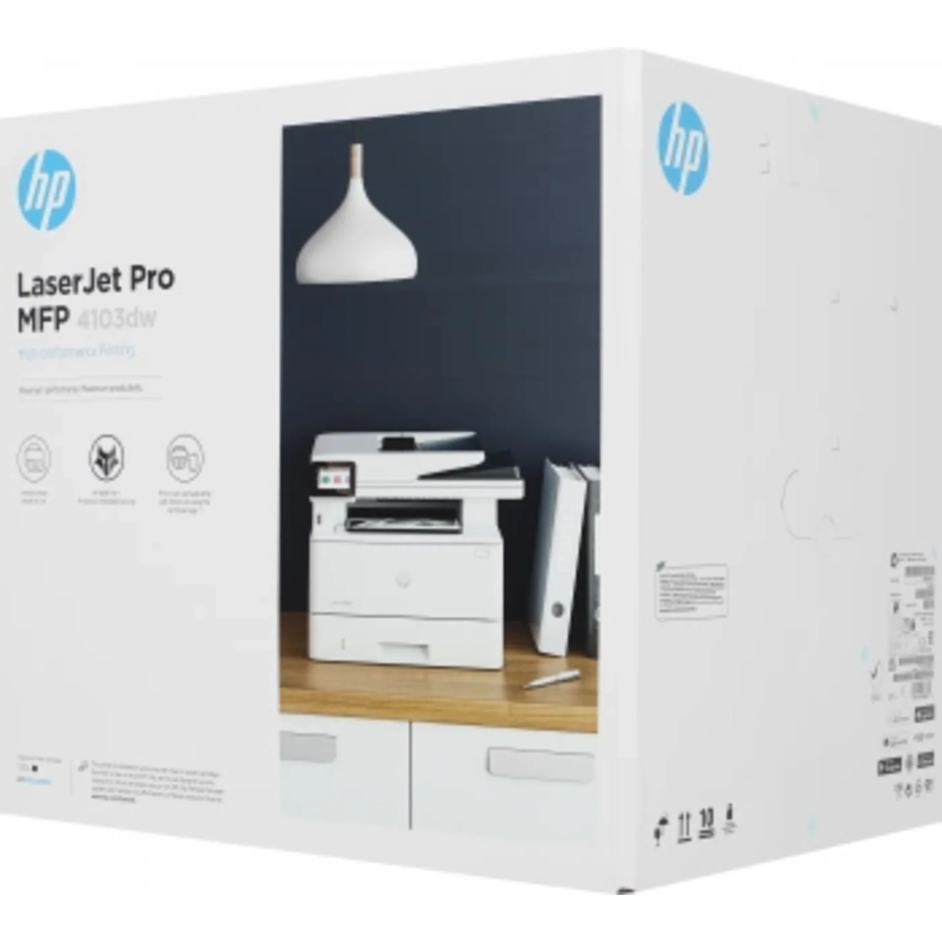 МФУ лазерный HP LaserJet Pro 4103dw (2Z627A) A4 Duplex Net WiFi белый