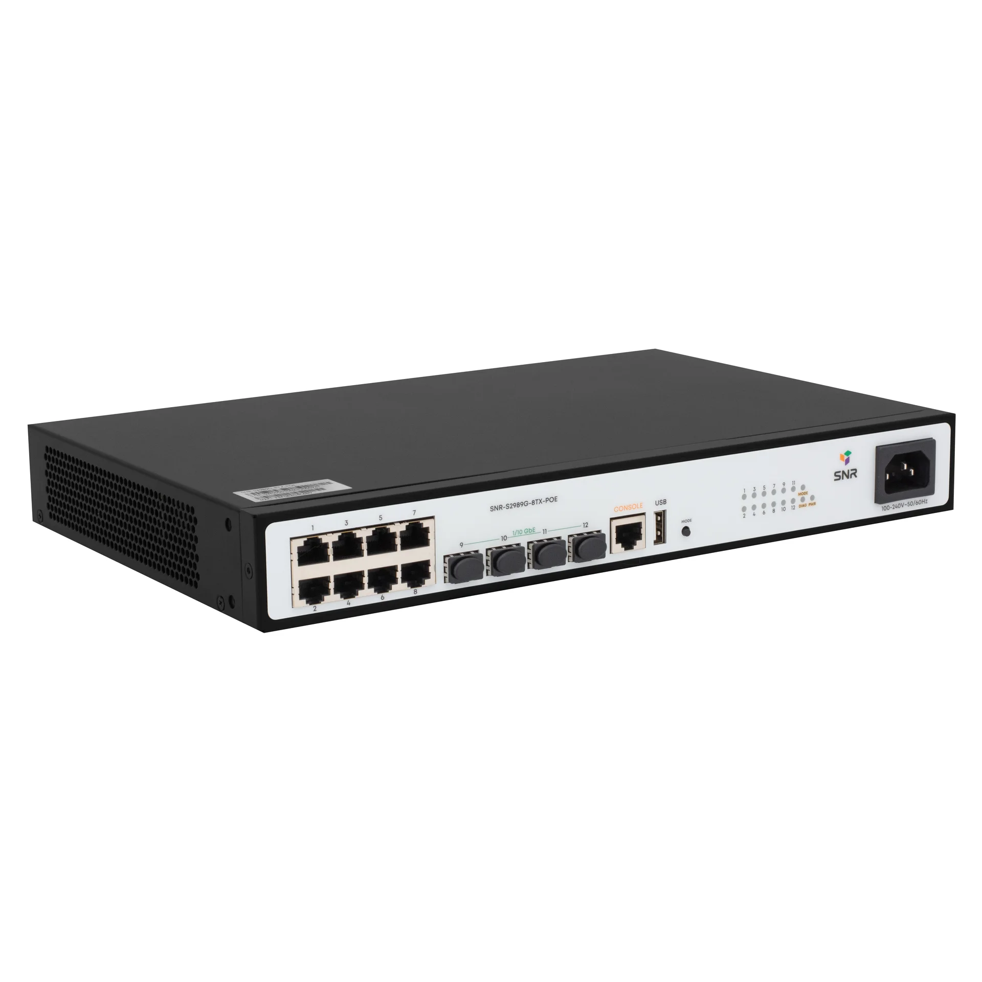 Управляемый PoE коммутатор уровня 2 SNR-S2989G-8TX-POE