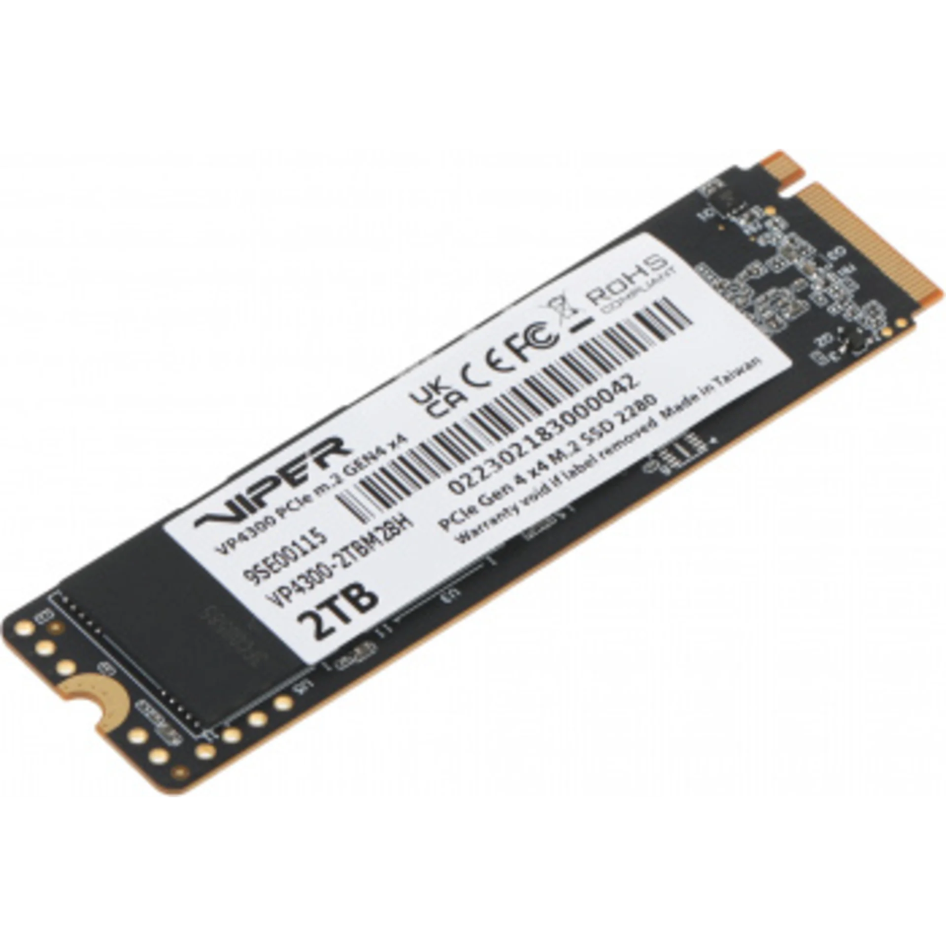 Накопитель SSD Patriot PCIe 4.0 x4 2TB VP4300-2TBM28H Viper VP4300 M.2 2280