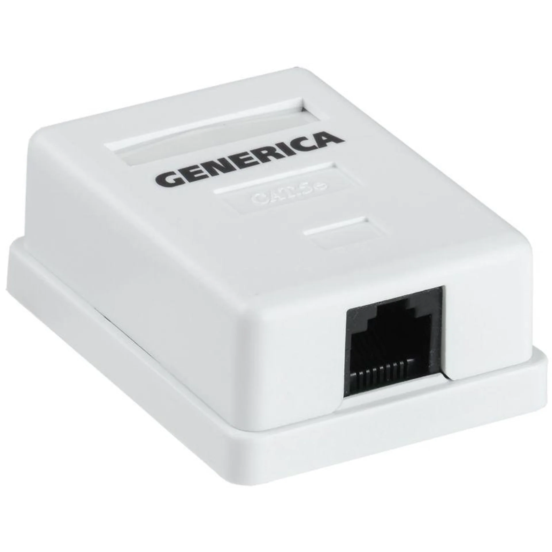 Розетка компьютерная 1-м ОП RJ45 кат.5E UTP GENERICA CS2-1C5EU-12-G