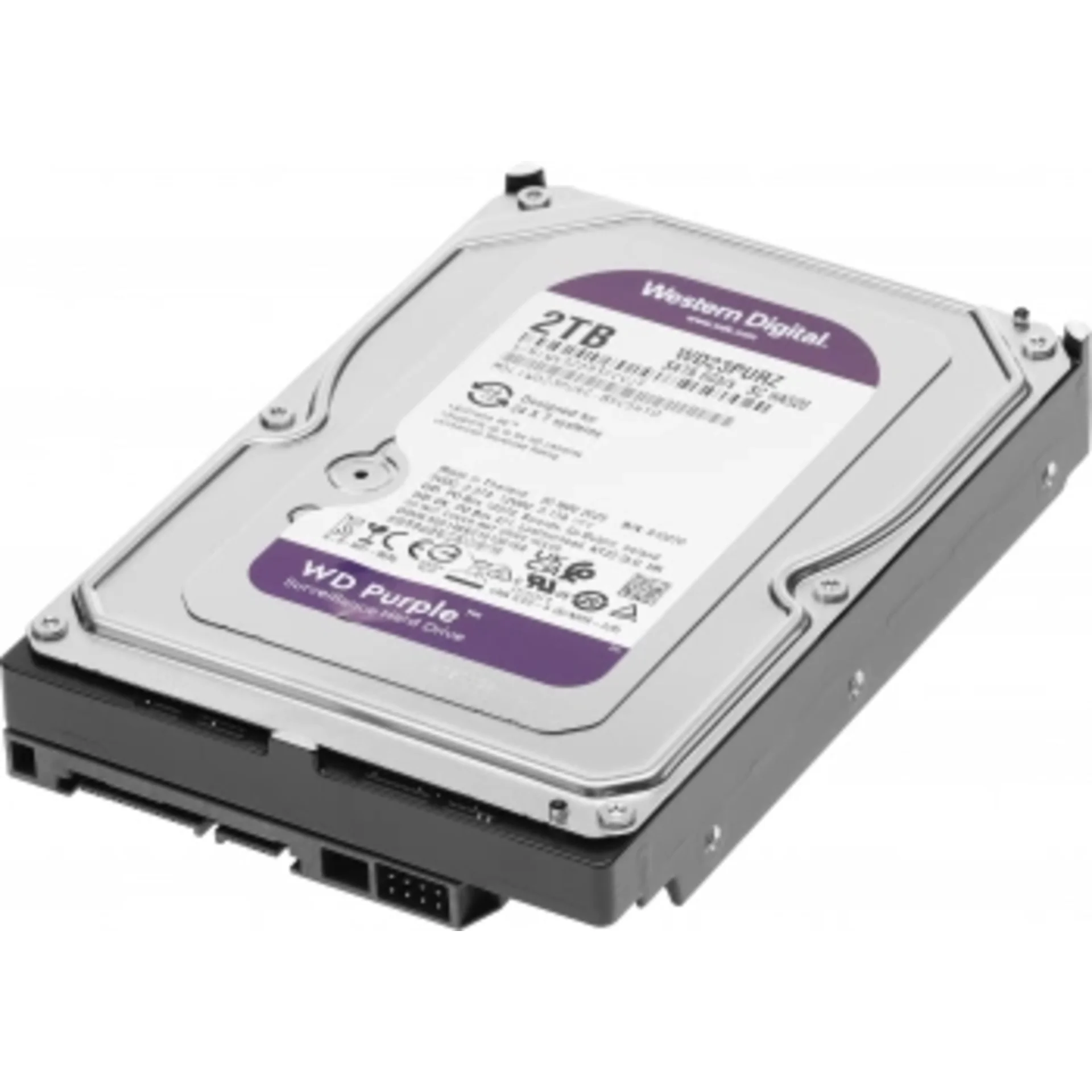Жесткий диск WD SATA-III 2TB WD23PURZ Surveillance Purple (5400rpm) 64Mb 3.5"