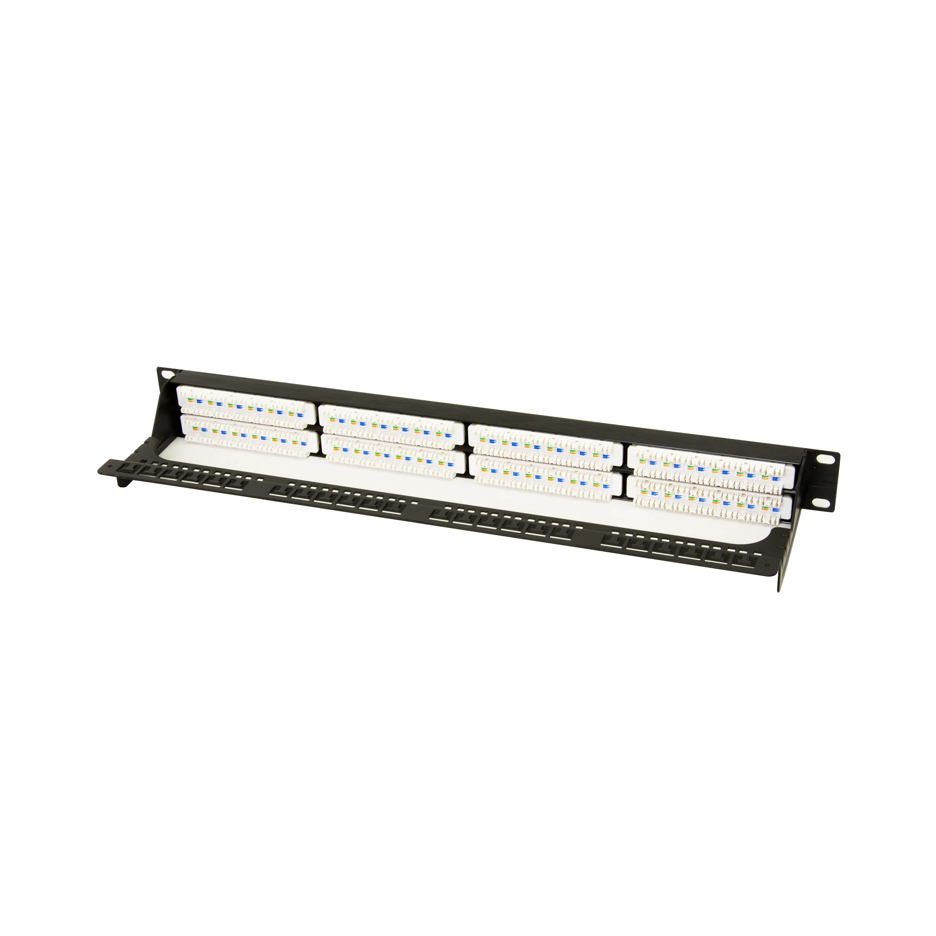 Коммутационная панель SNR, 19" неэкранированная, 1U, 48 портов, cat.5e, горизонтальная заделка