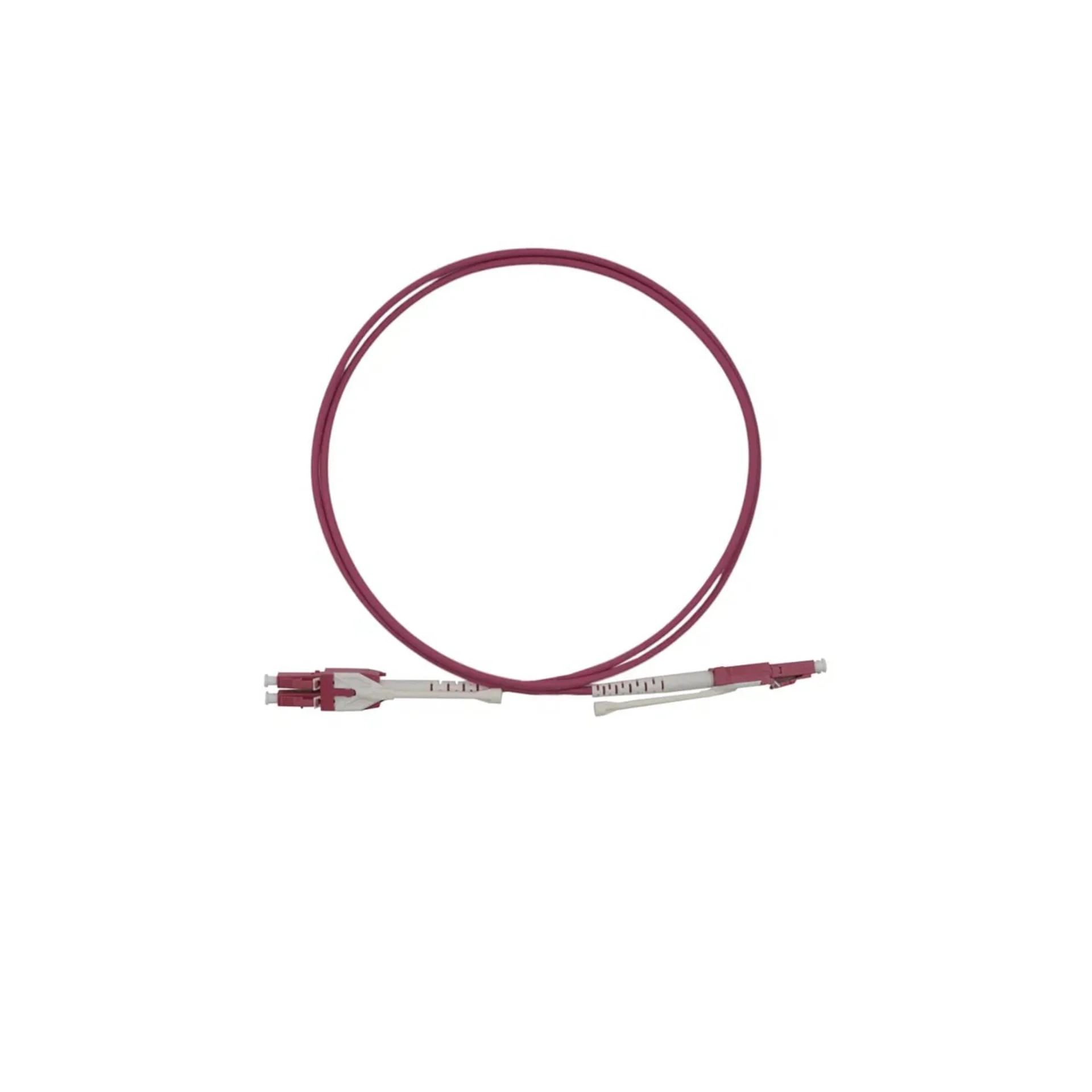 Патчкорд оптический LC/UPC-LC/UPC MM (OM4) Duplex (HD) 5 метров, 2мм