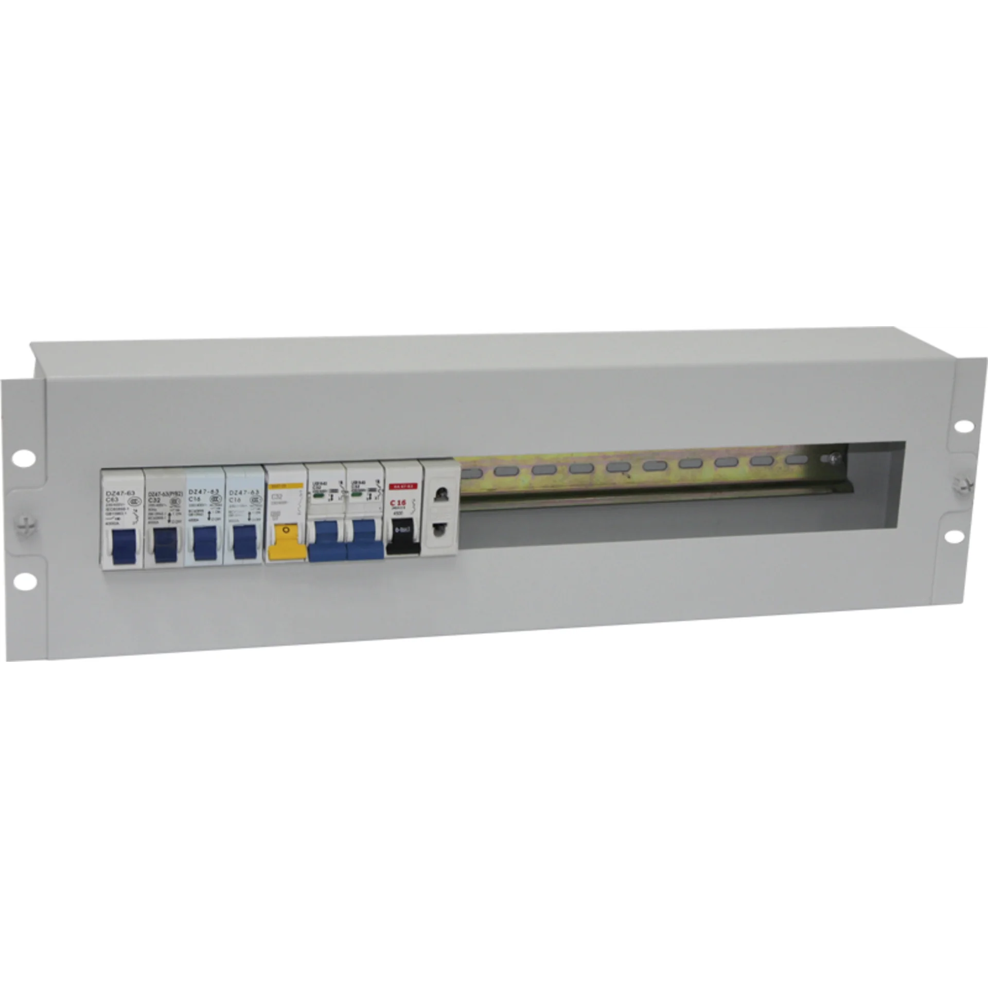 Панель 19" с DIN-рейкой 3U