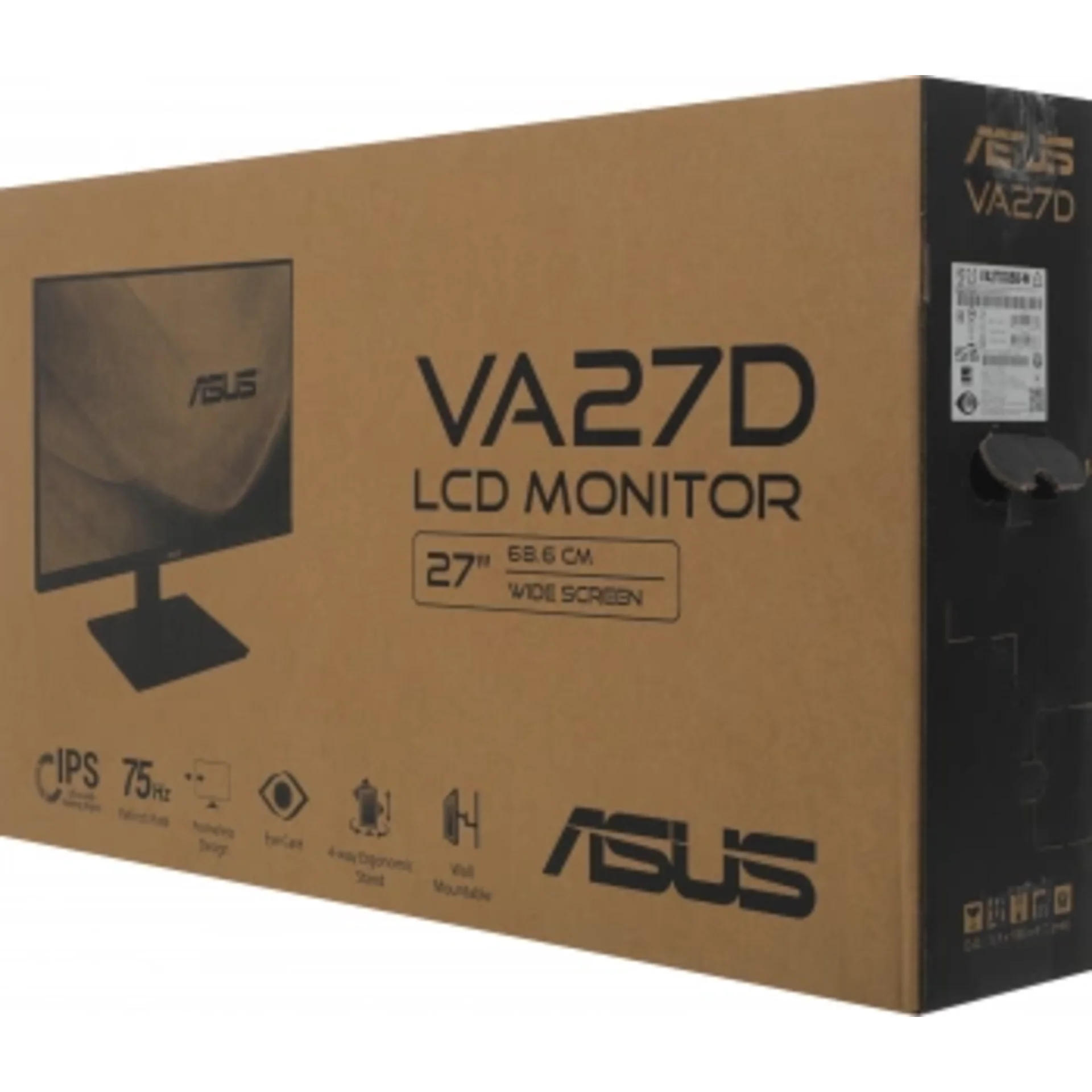 Монитор Asus 27" VA27DQSB-W белый IPS LED 16:9 HDMI M/M матовая HAS Piv 250cd 178гр/178гр 1920x1080