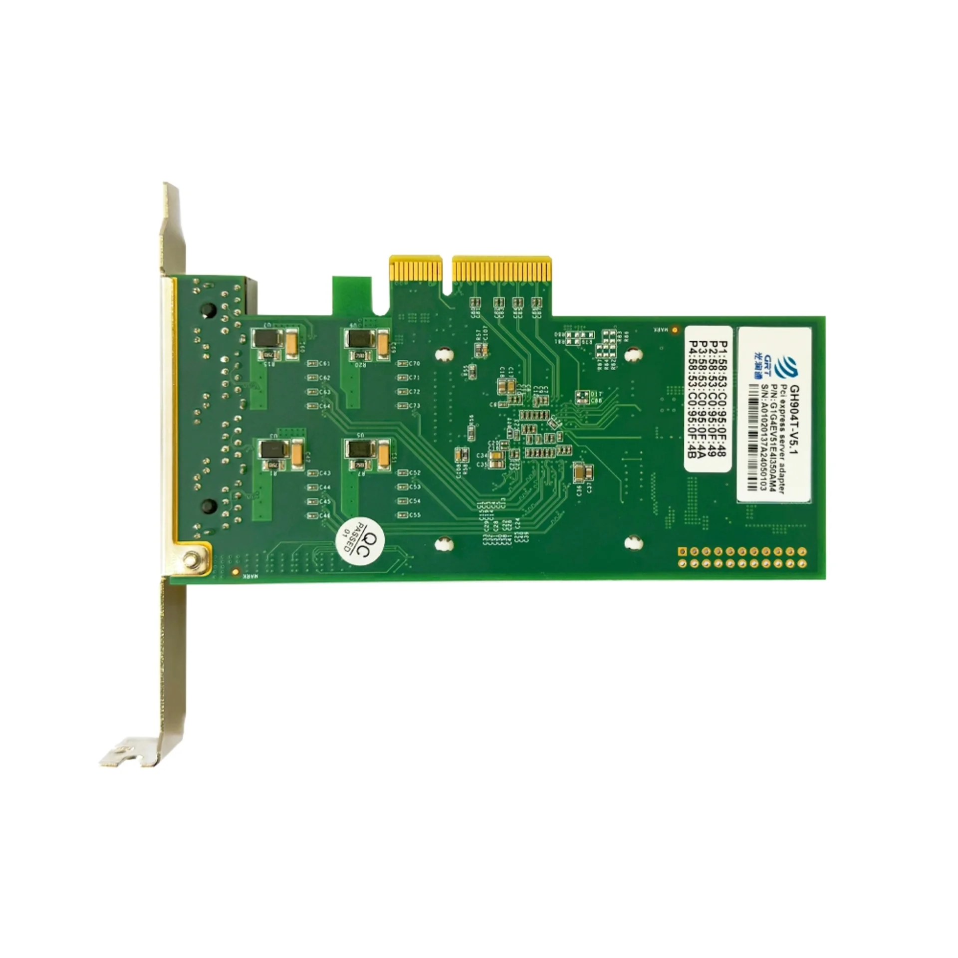 Сетевая карта GRT 4 порта 1GBase-T GH904T-V5.1