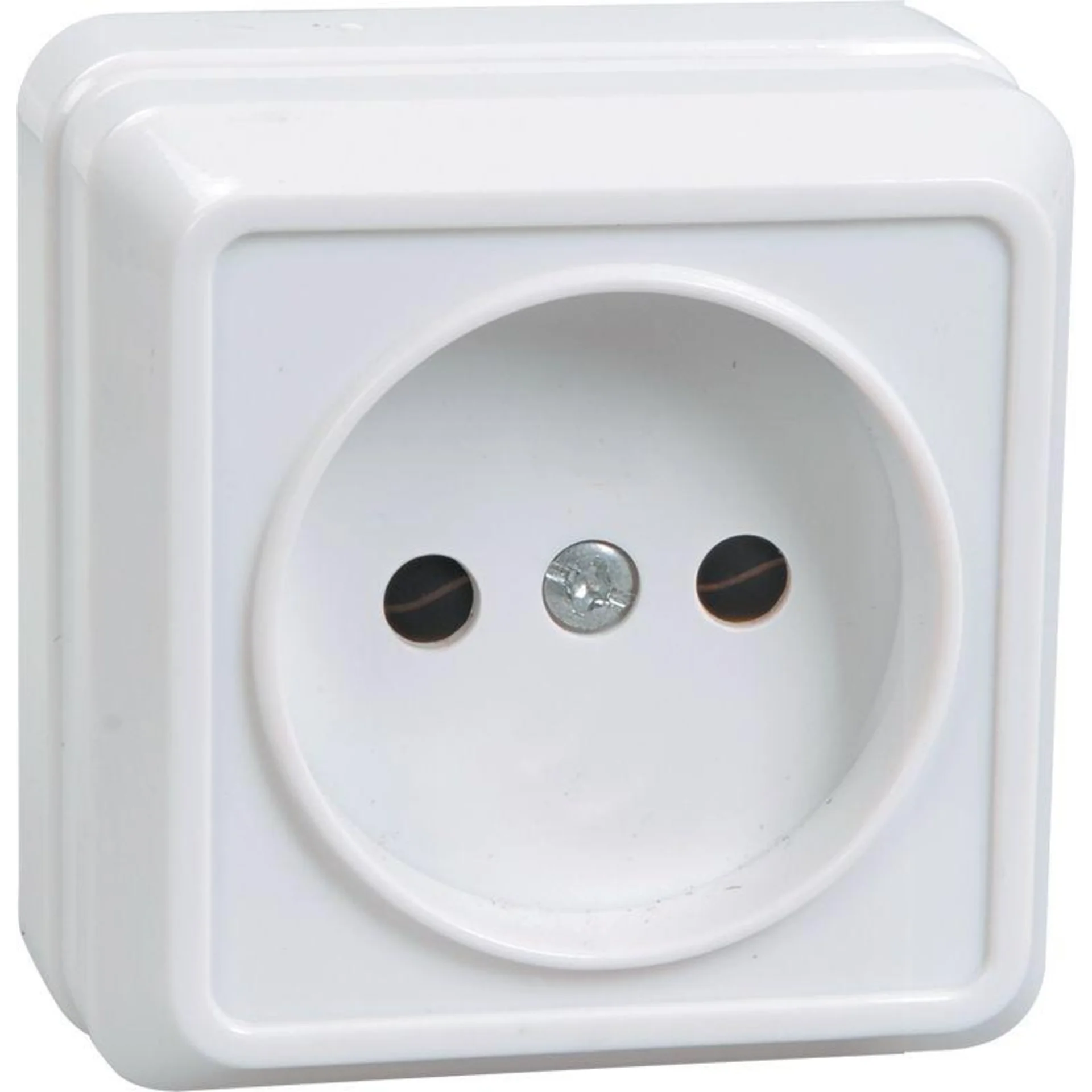 Розетка 1-м ОП Октава 10А IP20 без заземл. бел. IEK ERO10-K01-10-DC