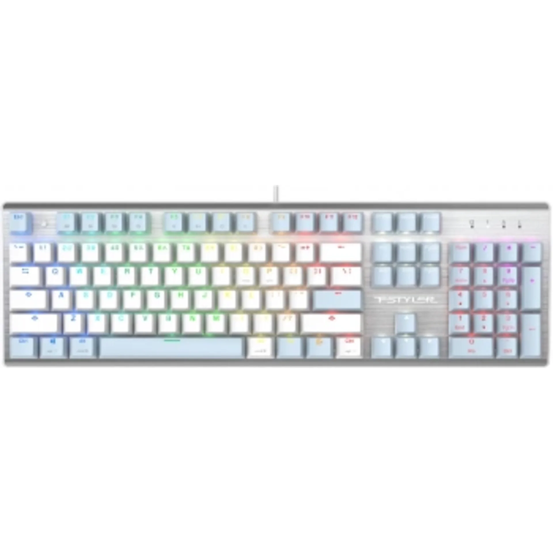 Клавиатура A4Tech Fstyler FS100 Neon механическая синий USB for gamer LED (FS100)