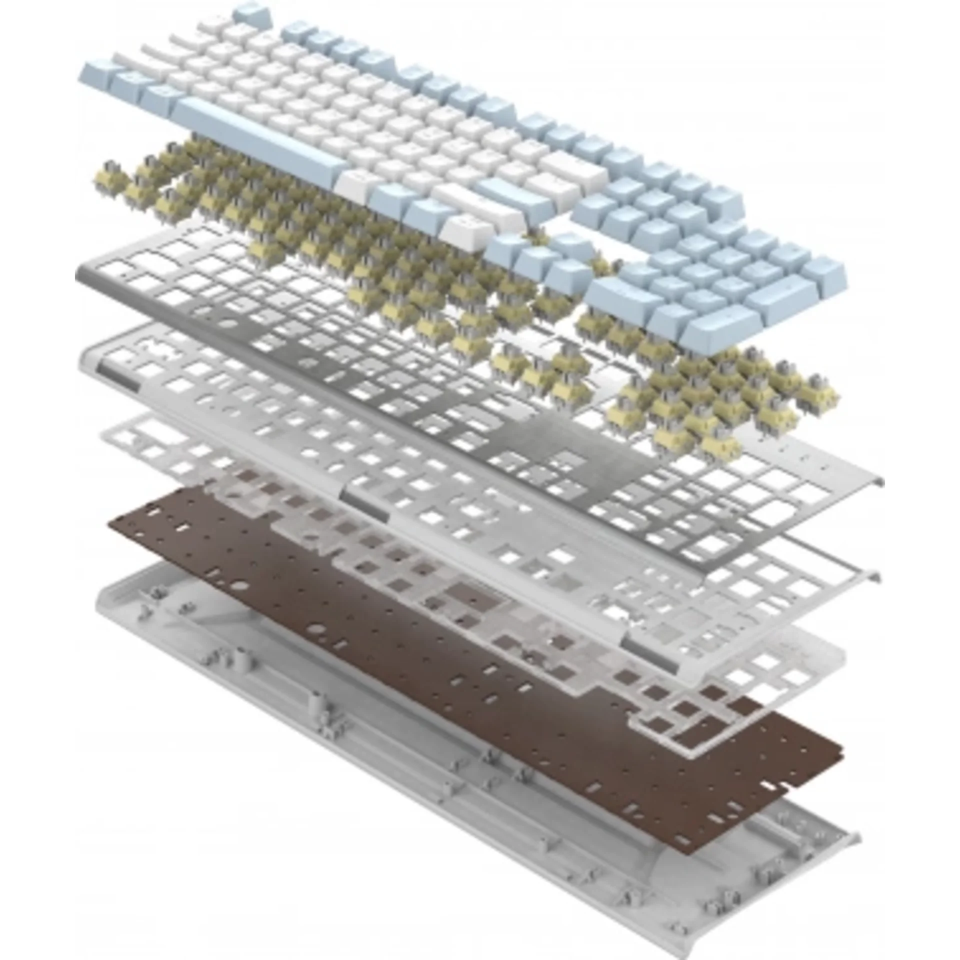Клавиатура A4Tech Fstyler FS100 Neon механическая синий USB for gamer LED (FS100)