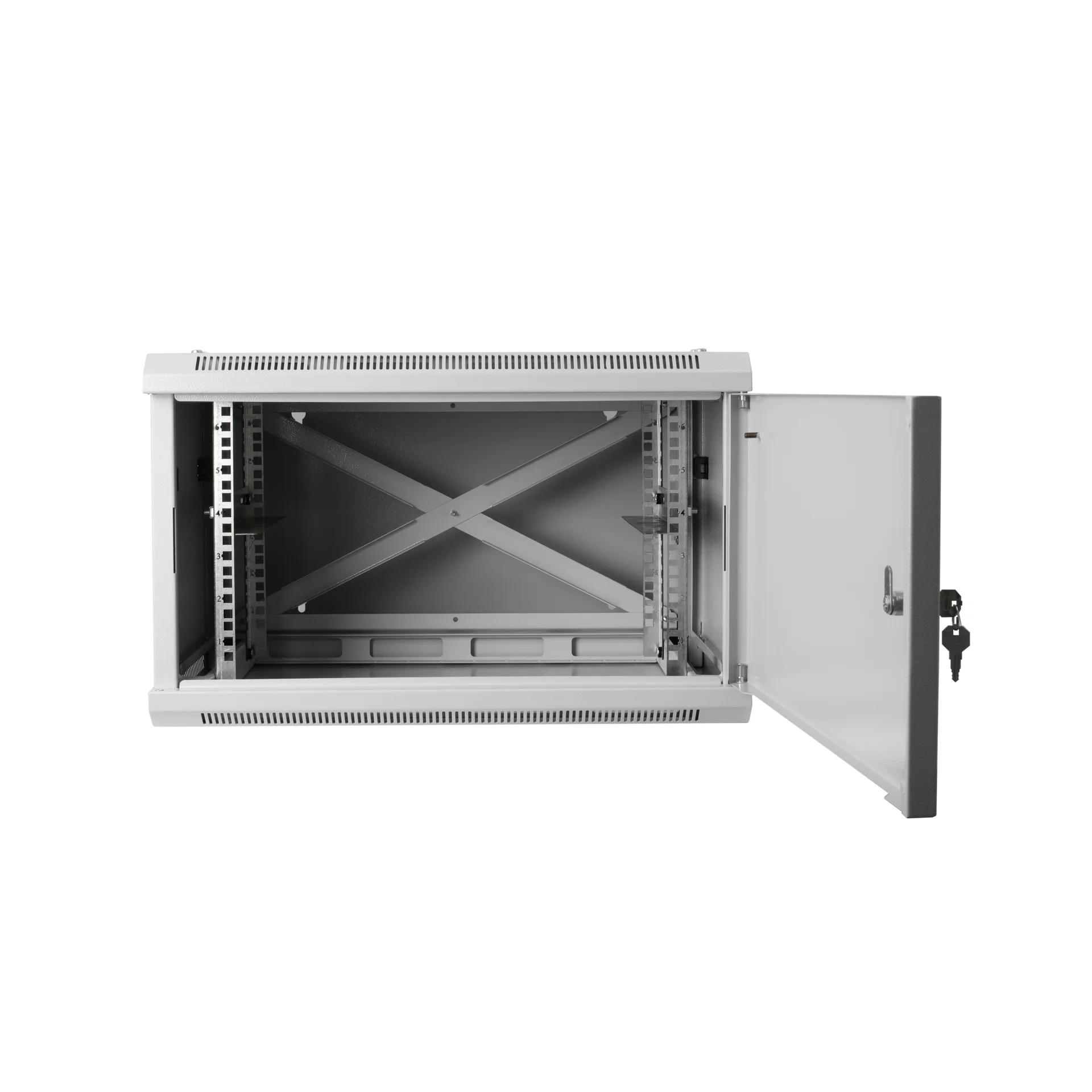 Шкаф телекоммуникационный настенный 6U, 600х550х370мм двухсекционный