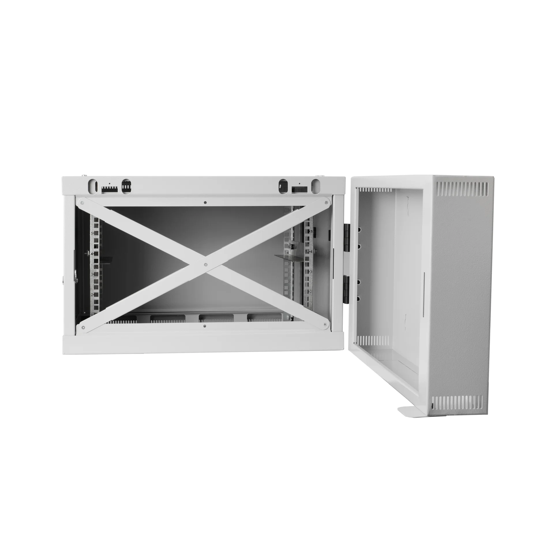 Шкаф телекоммуникационный настенный 6U, 600х550х370мм двухсекционный