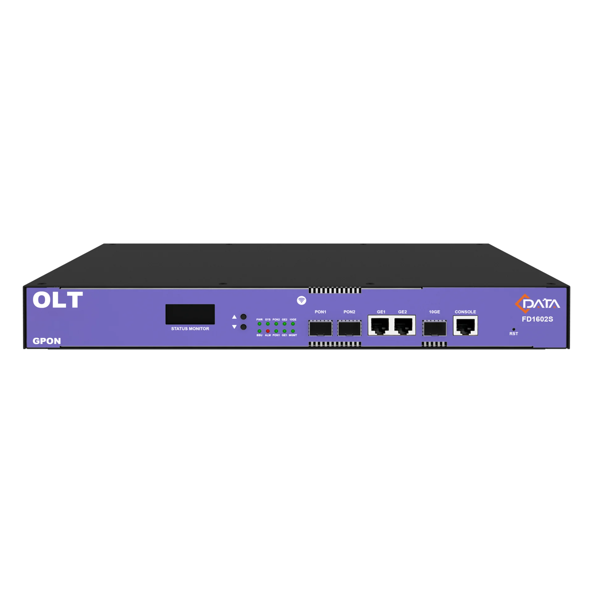 OLT C-DATA FD1602S-B1 с 2 портами GPON (SFP), 2 GE порта, 1 SFP+ порт, 1 БП АC