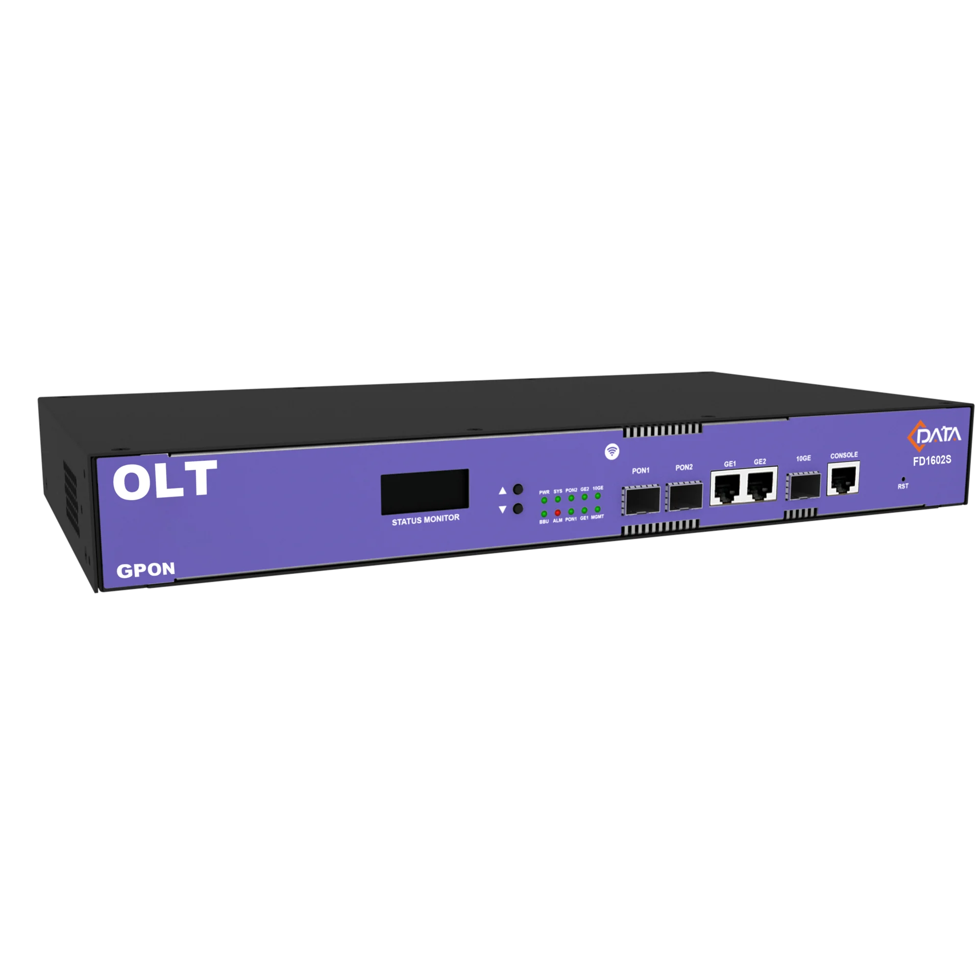 OLT C-DATA FD1602S-B1 с 2 портами GPON (SFP), 2 GE порта, 1 SFP+ порт, 1 БП АC