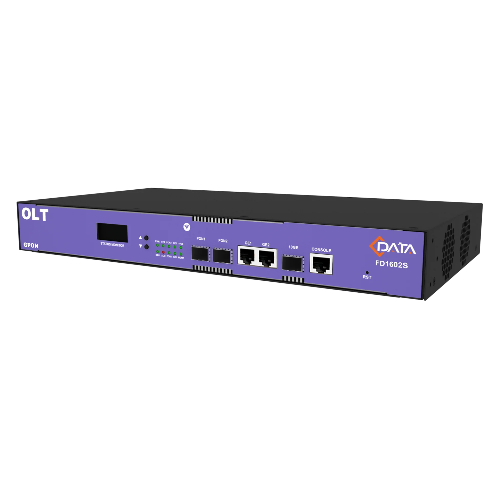 OLT C-DATA FD1602S-B1 с 2 портами GPON (SFP), 2 GE порта, 1 SFP+ порт, 1 БП АC