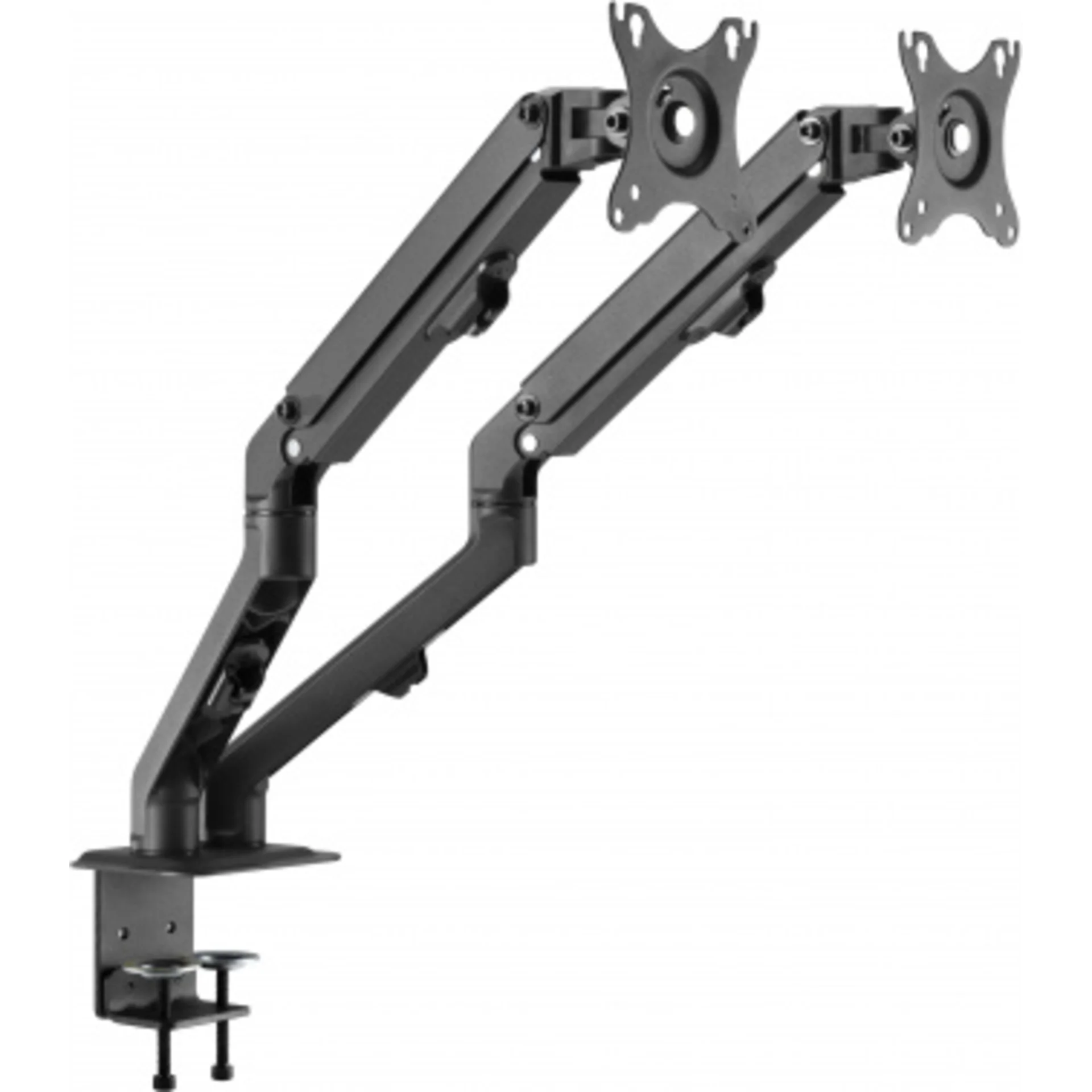 Кронштейн для мониторов Ultramounts UM729 черный 17"-27" макс.7кг крепление к столешнице поворот и н