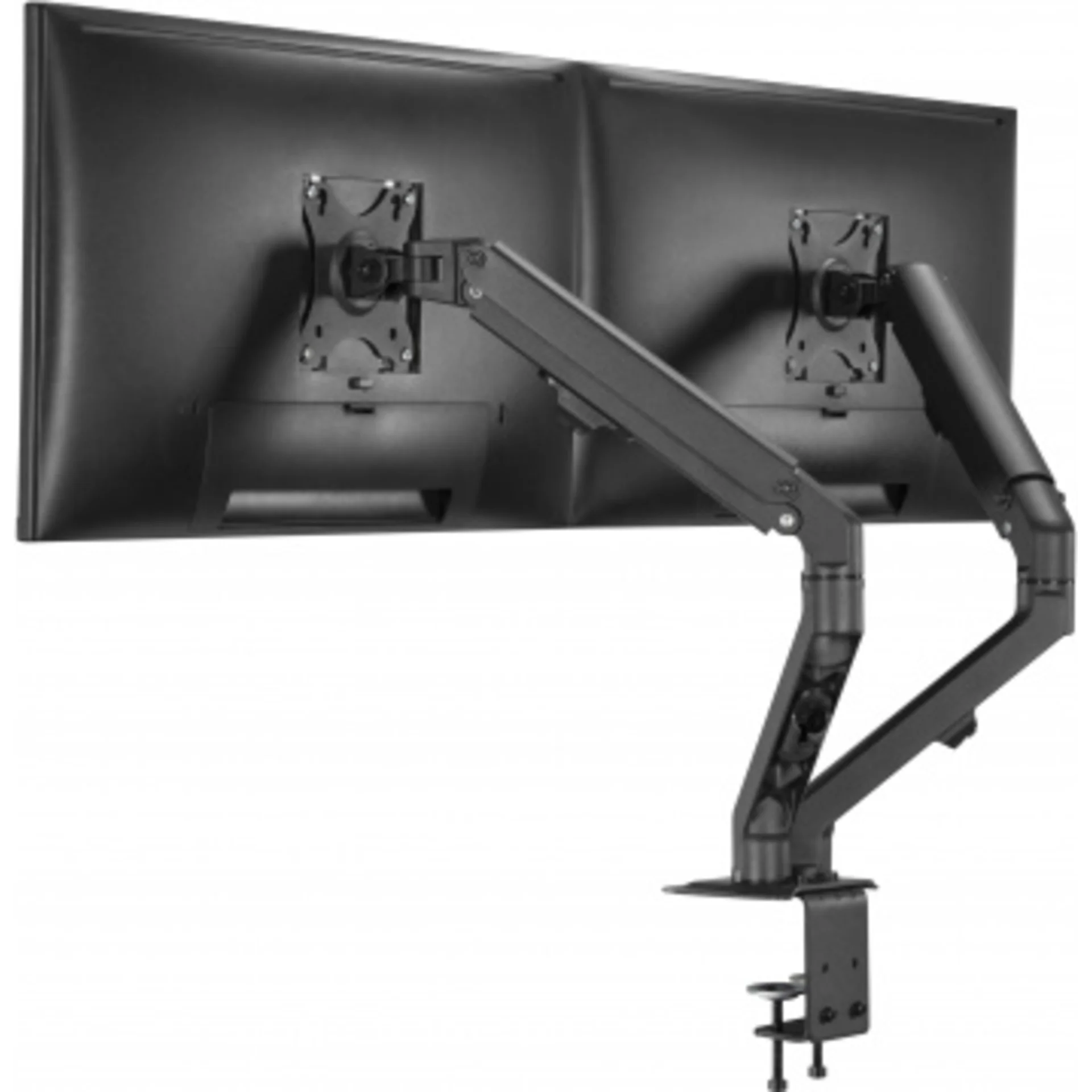 Кронштейн для мониторов Ultramounts UM729 черный 17"-27" макс.7кг крепление к столешнице поворот и н