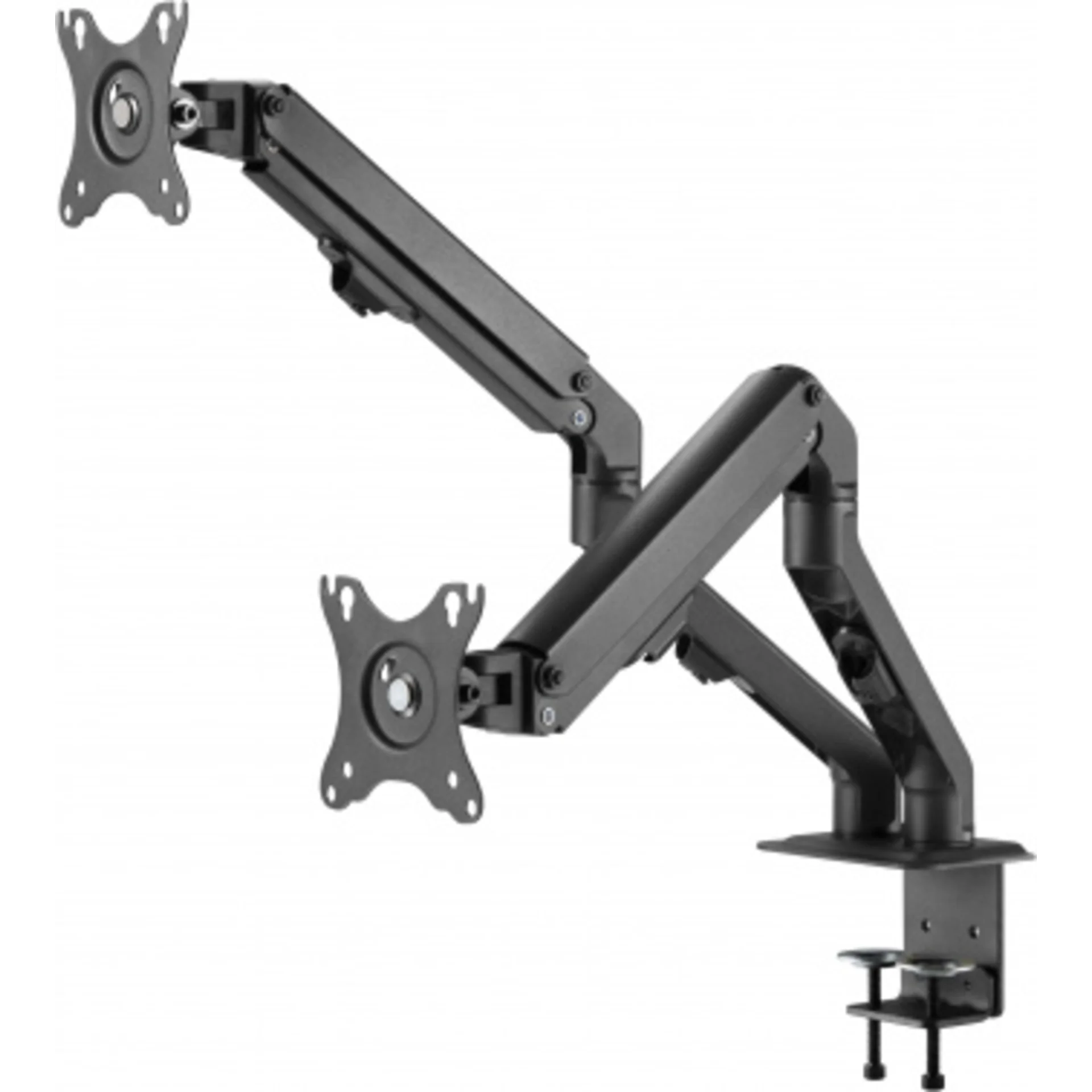 Кронштейн для мониторов Ultramounts UM729 черный 17"-27" макс.7кг крепление к столешнице поворот и н