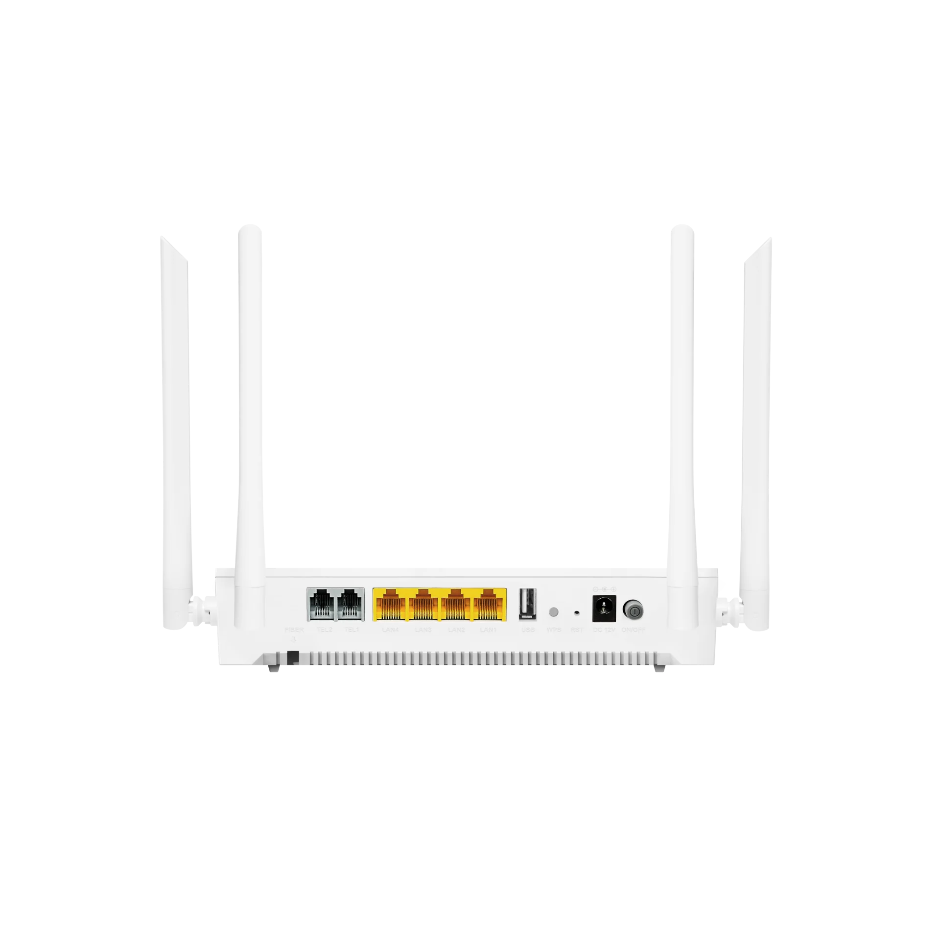 Абонентский терминал ONU XGSPON, 3 порта 10/100/1000Base-T, 1 порт 10/100/1000/2500Base-T, 2 порта для телефонии, двухдиапазонный WiFi 6Ghz