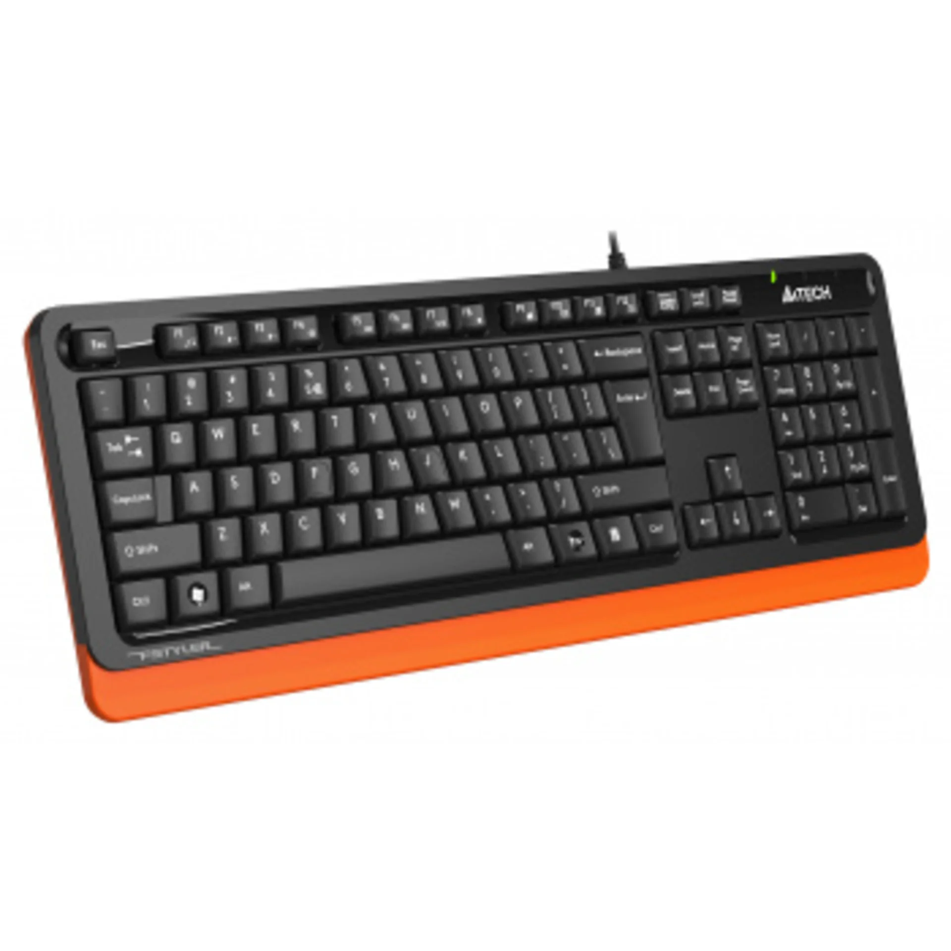 Клавиатура A4Tech Fstyler FKS10 черный/оранжевый USB