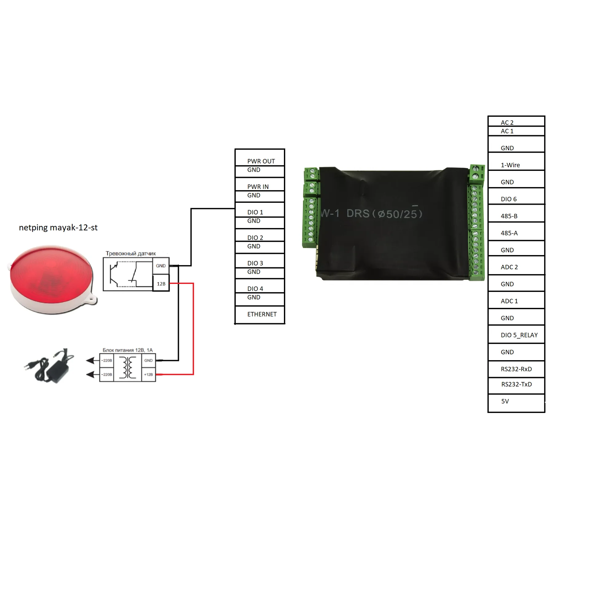 Оповещатель световой МАЯК-12-СТ