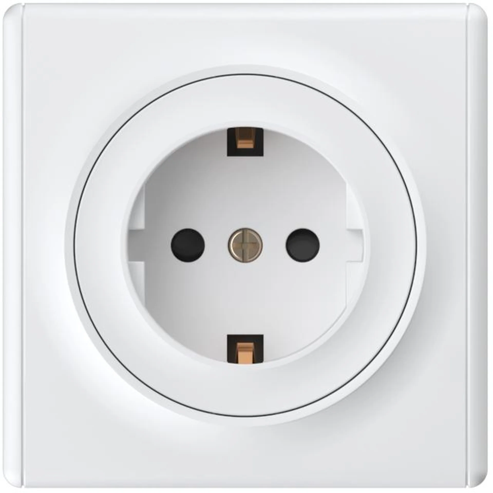 Розетка 1-м СП Florence 16А IP20 с заземл. защ. шторки винтов. контакты механизм бел. (1E10101300) O