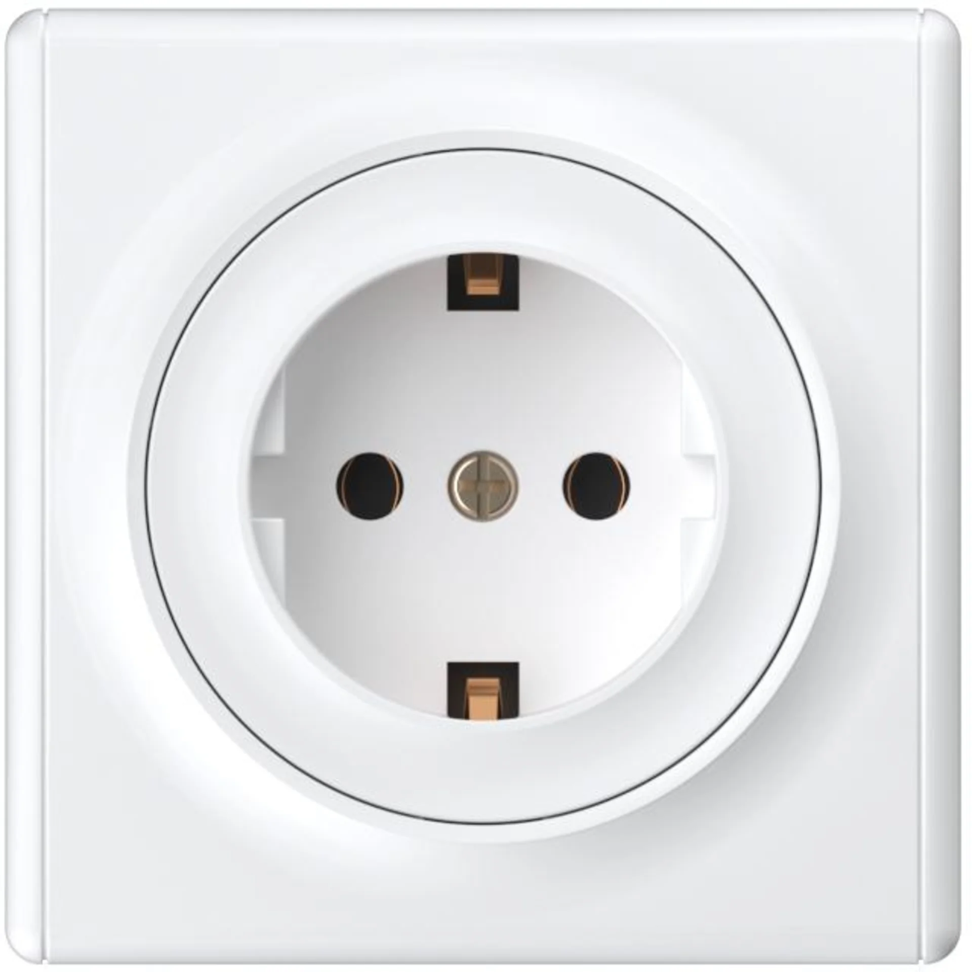 Розетка 1-м СП Florence 16А IP20 с заземл. винтов. клеммы механизм бел. (1E10201300) OneKeyElectro 2