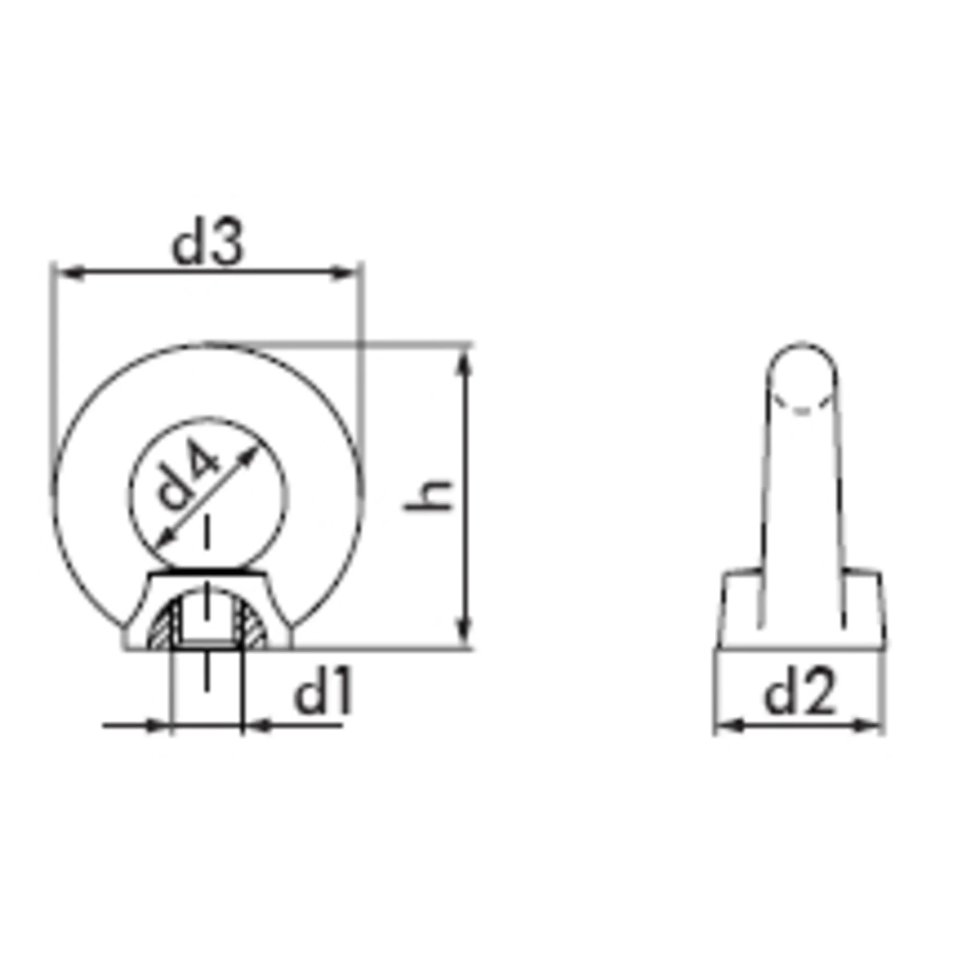 Рым-гайка Alpha Mile DIN 582 M8