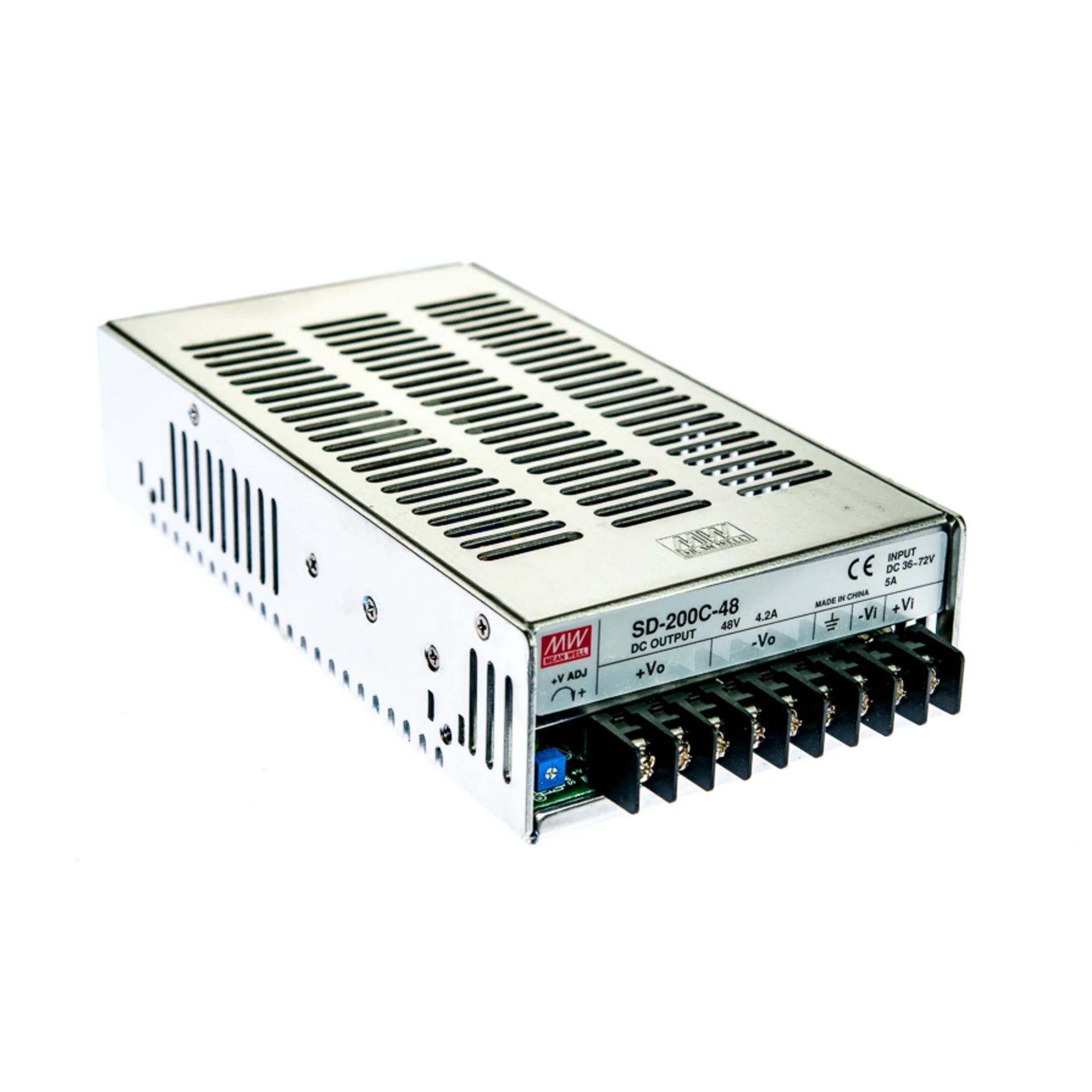 SD-200C-48 DC-DC преобразователь; P вых: 201.6 Вт; U вх: 36 - 72 В; U вых: 48 В/4.2А; Mean Well