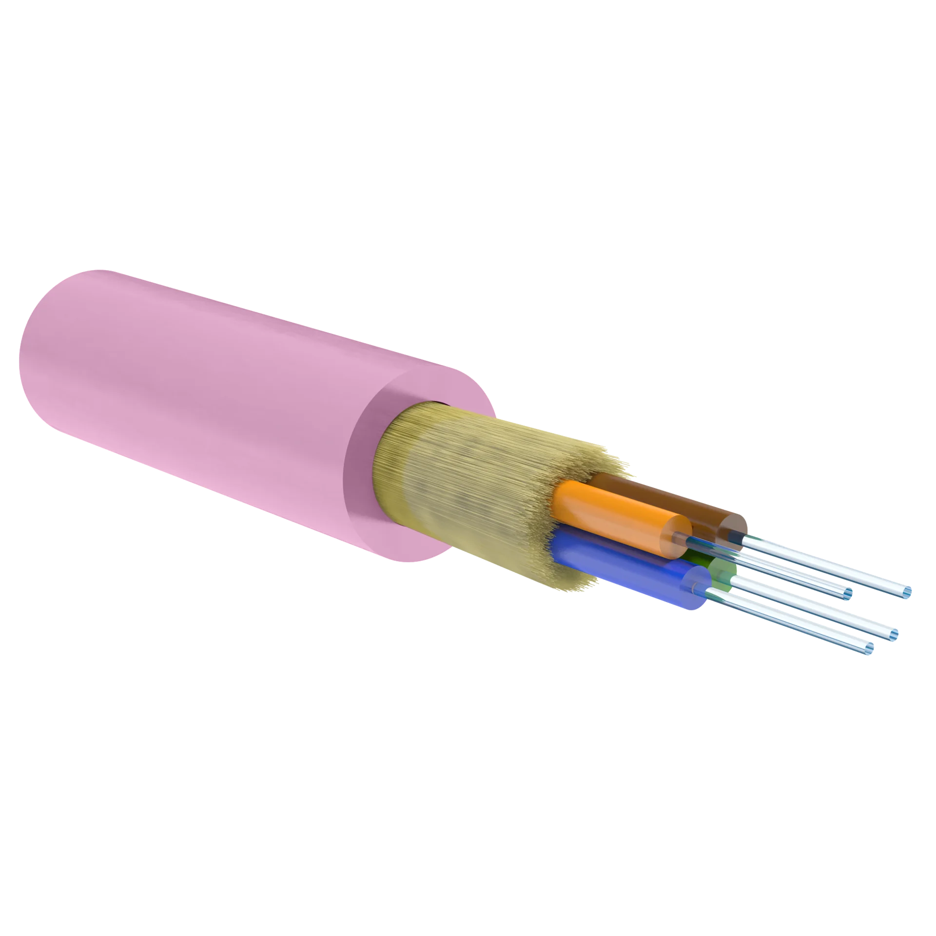Кабель оптический Alpha Mile Distribution, 04 волокна OM4, LSZH нг(A)-HFLTx