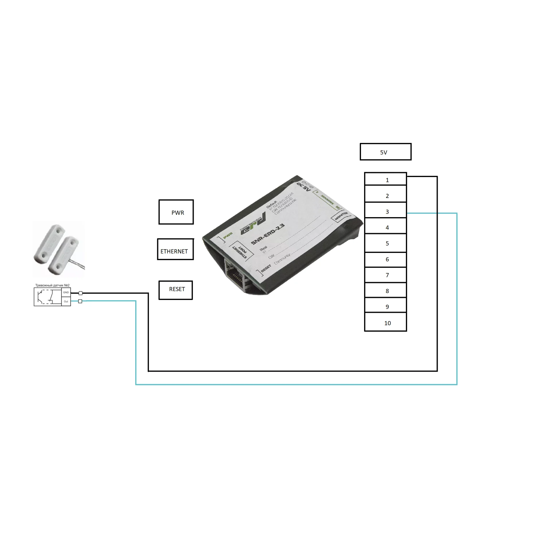 Извещатель охранный точечный магнитоконтактный ИО-102-16/2