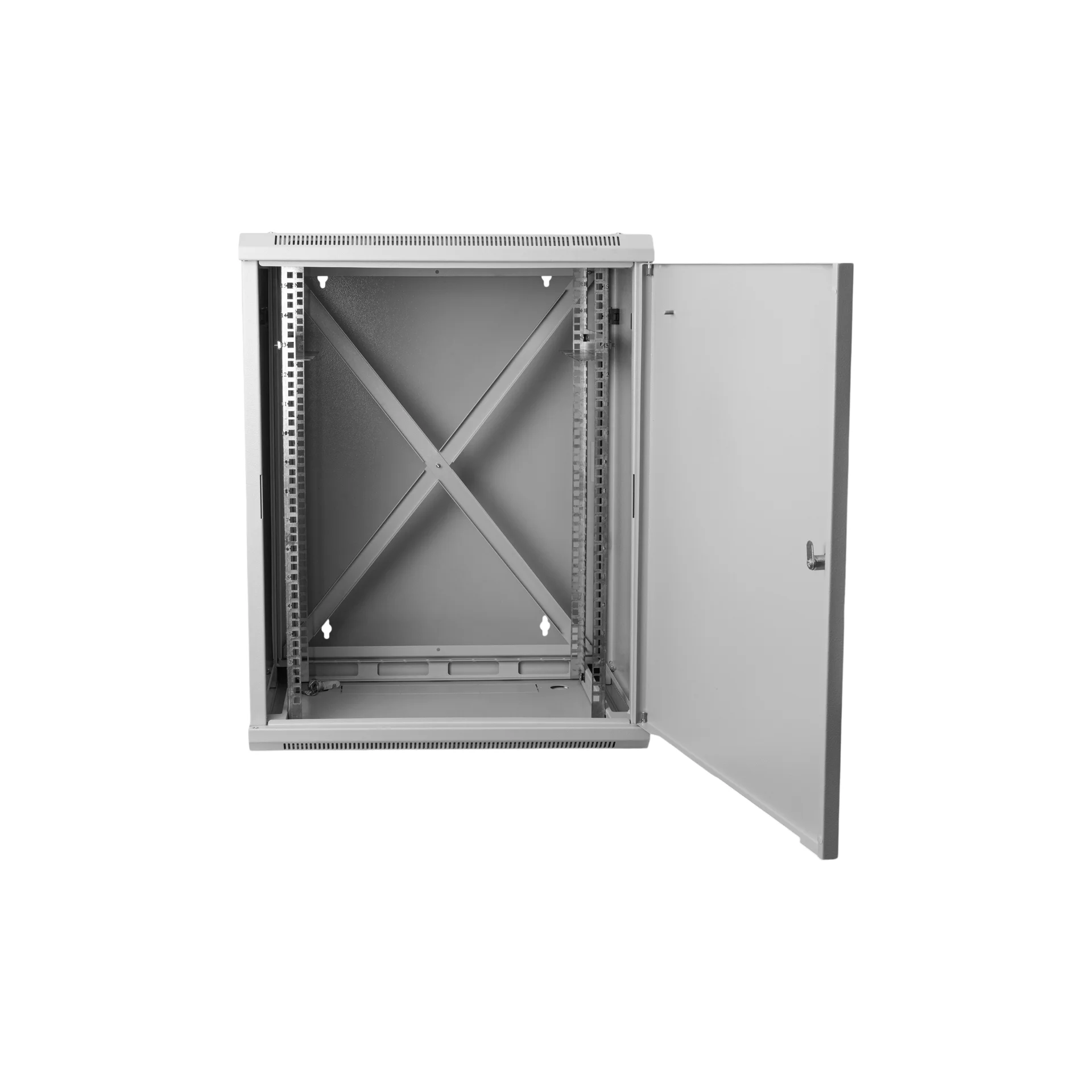 Шкаф телекоммуникационный настенный 15U, 600х550х770мм двухсекционный