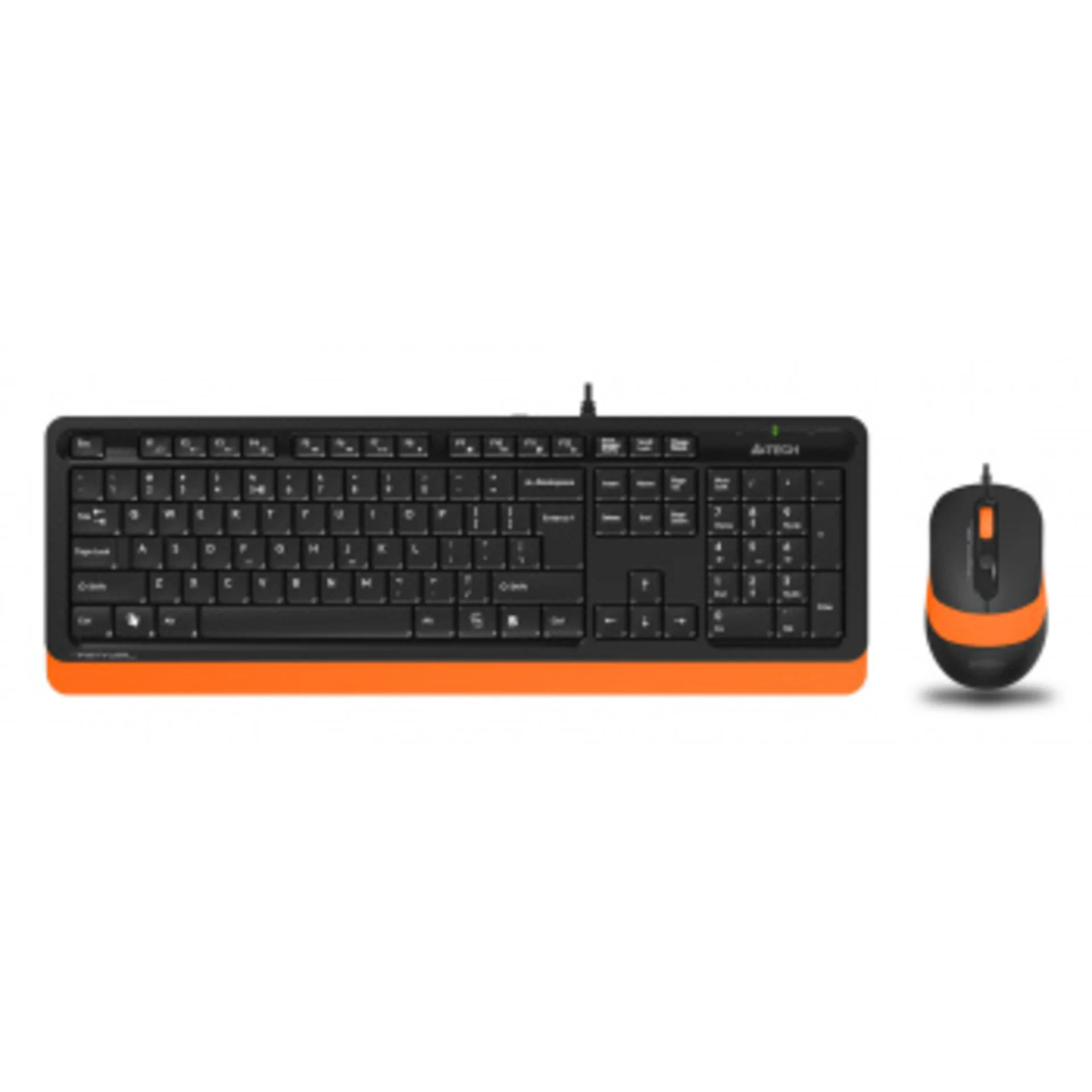 Клавиатура + мышь A4Tech Fstyler F1010 клав:чер/оранж мышь:чер/оранж USB Multimedia (F1010 ORANGE)
