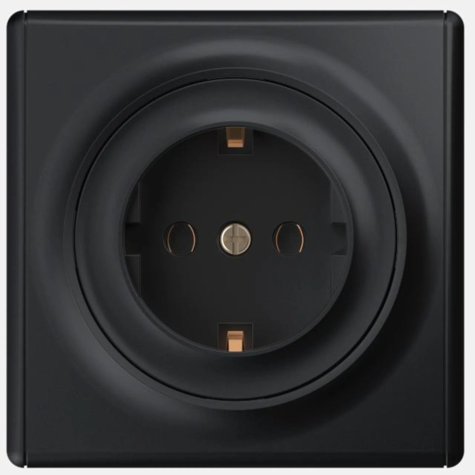 Розетка 1-м СП Florence 16А IP20 с заземл. винтов. клеммы механизм черн. (1E10201303) OneKeyElectro