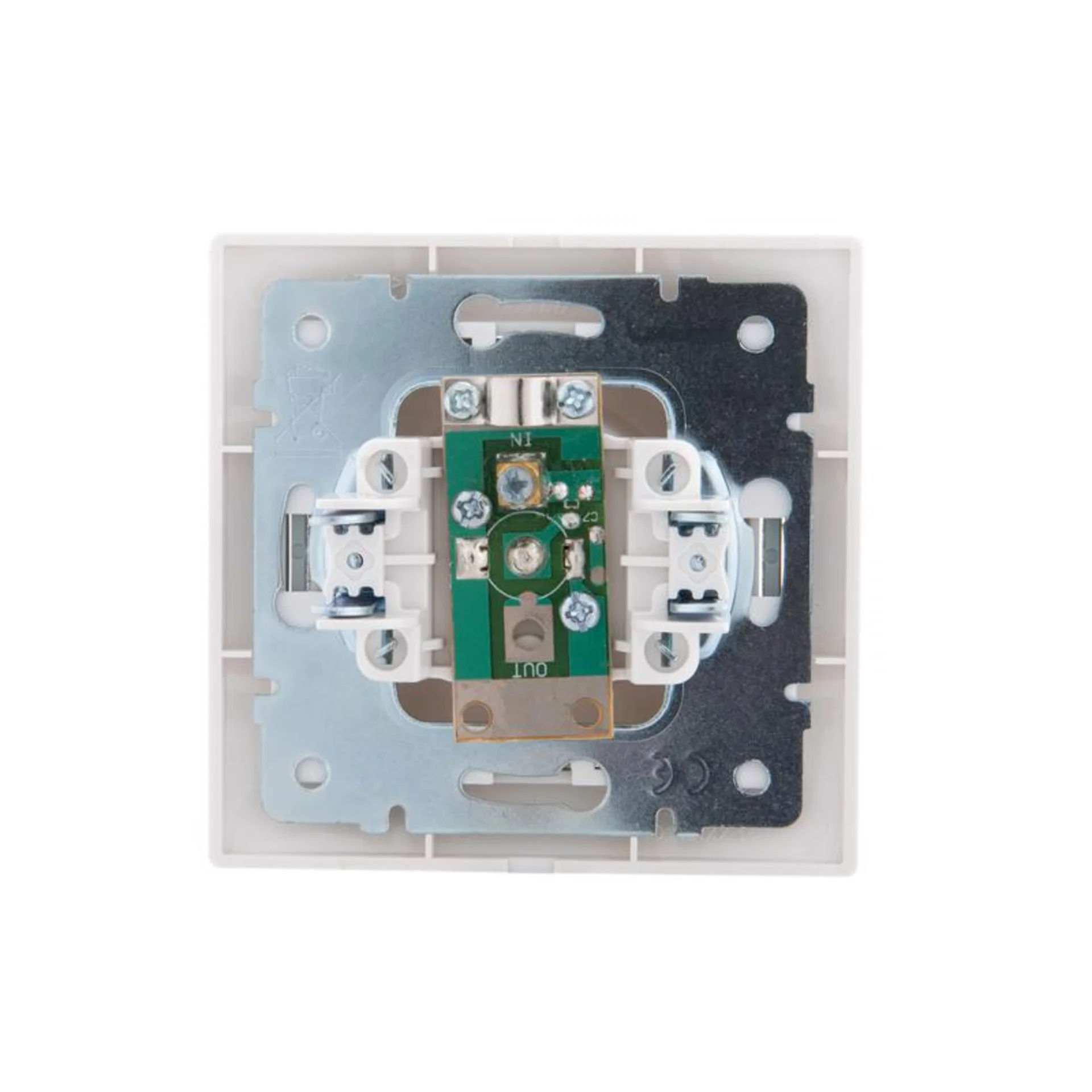 Розетка телевизионная оконечная TV СП Mira 16А IP20 с сер. вставкой бел. LEZARD 701-0215-130