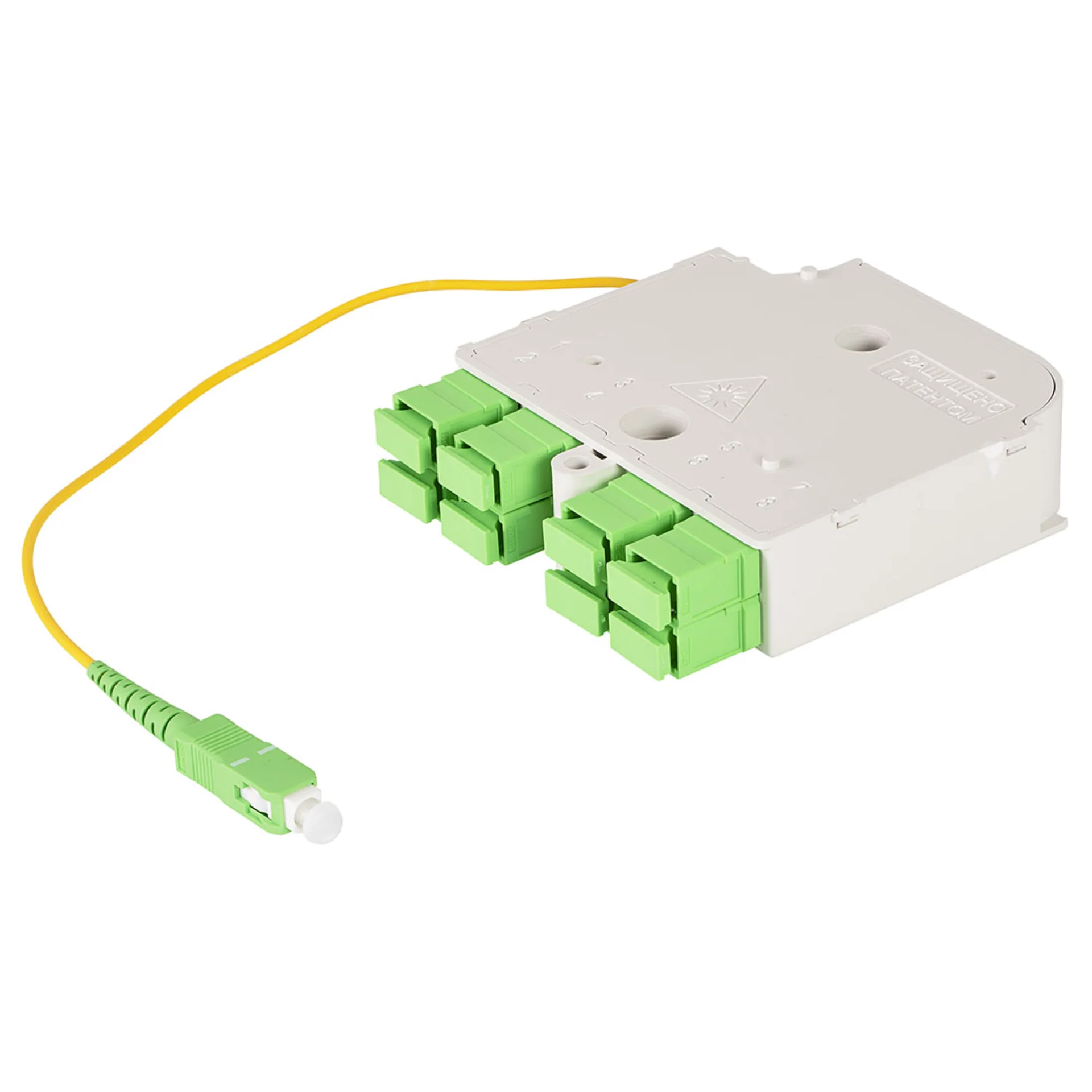 Универсальный сплиттерный модуль на 8 абонентов LIGHT PON УСМ 1х8 SC/APC