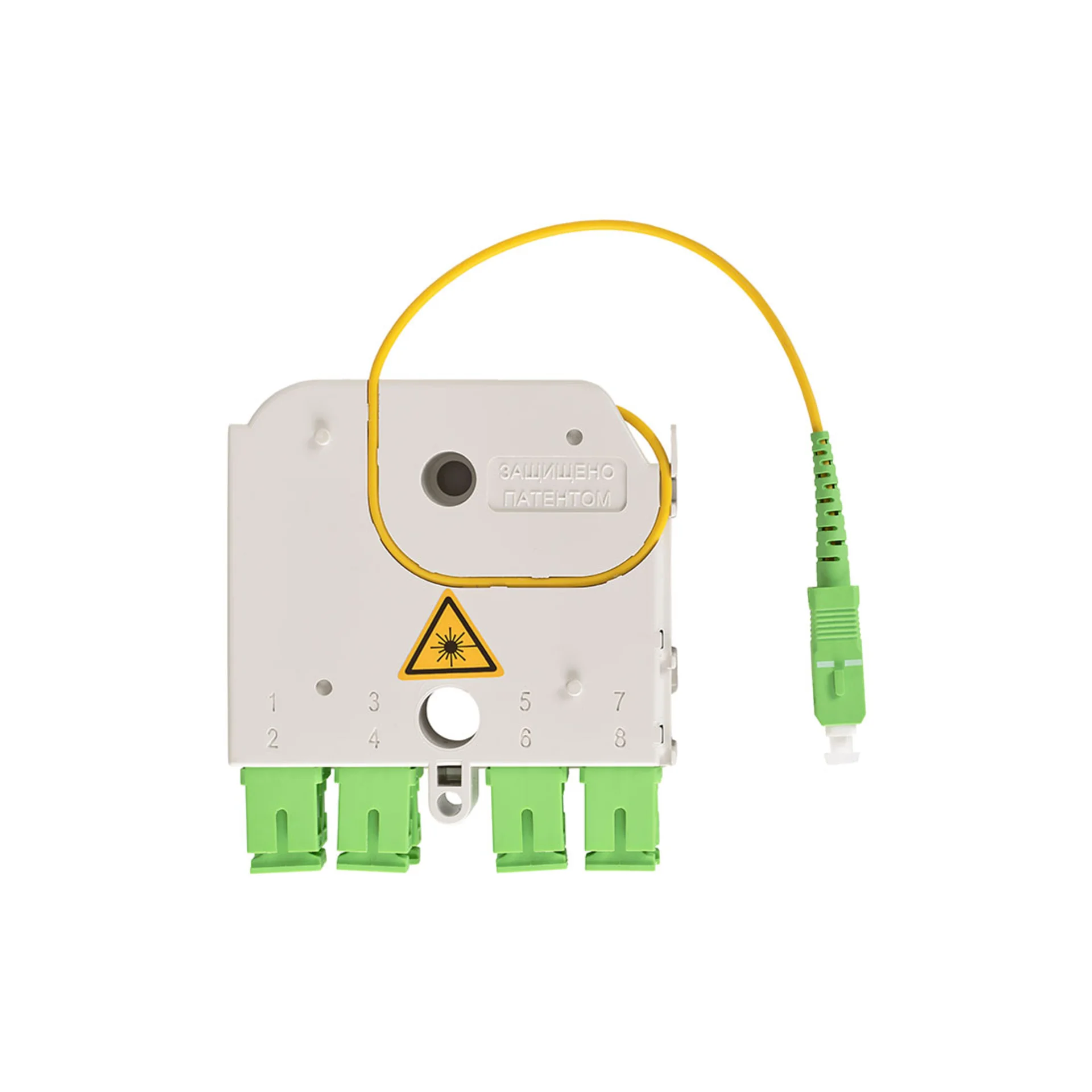 Универсальный сплиттерный модуль на 8 абонентов LIGHT PON УСМ 1х8 SC/APC