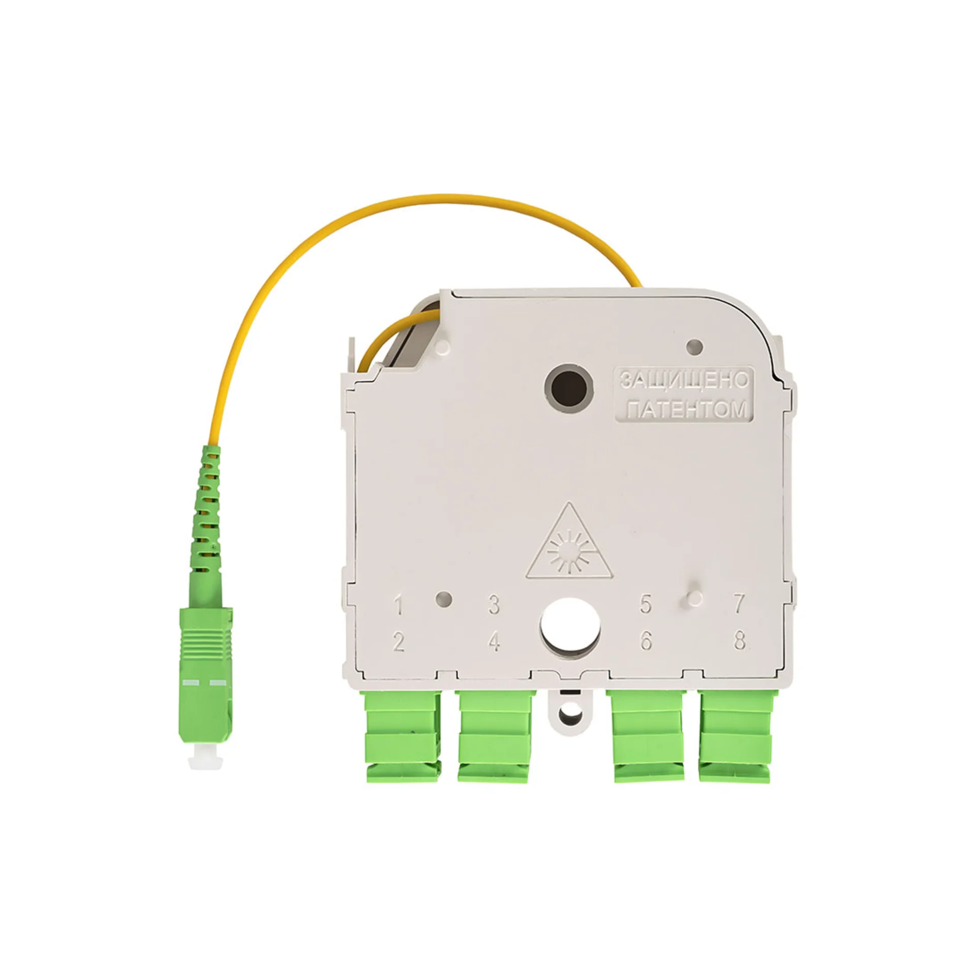 Универсальный сплиттерный модуль на 8 абонентов LIGHT PON УСМ 1х8 SC/APC