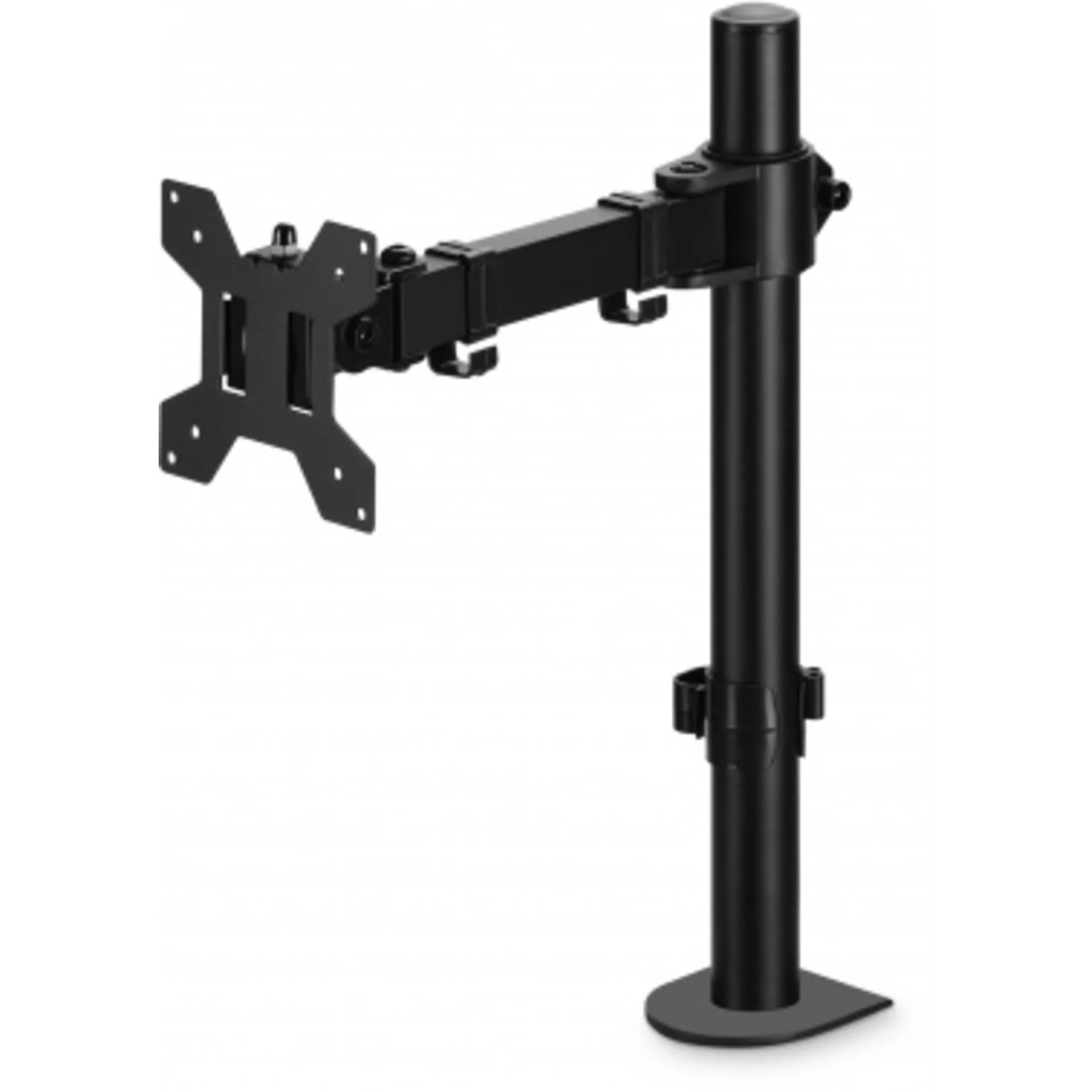 Кронштейн для мониторов ЖК Buro BU-M051-M черный 17"-32" макс.8кг крепление к столешнице поворот и н