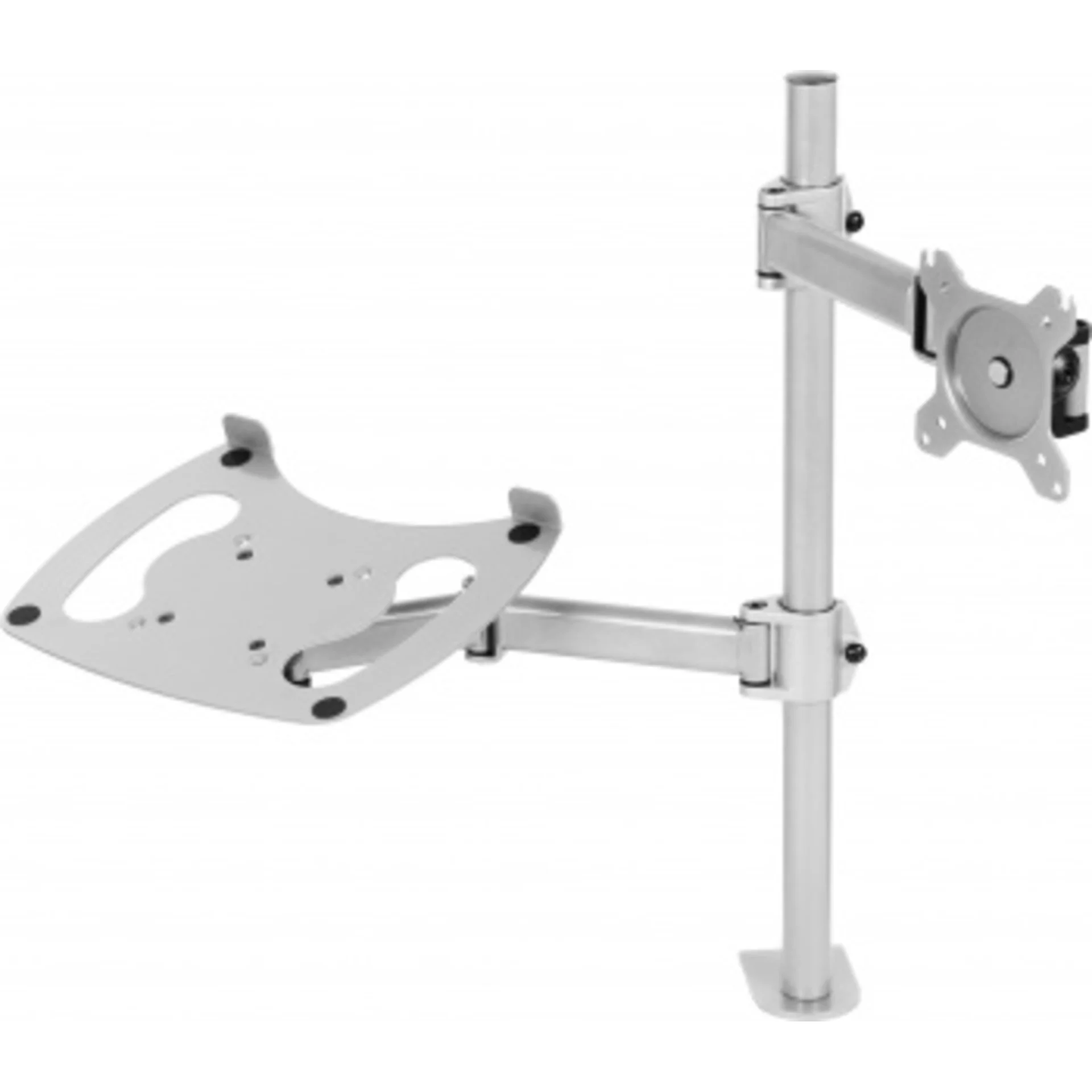 Кронштейн для монитора/ноутбука Cactus CS-VM-LH07-AL серебряный 13"-27" макс.8кг настольный поворот