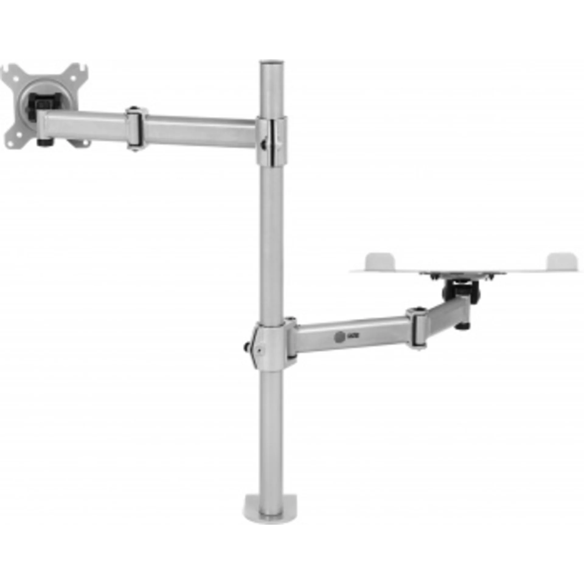 Кронштейн для монитора/ноутбука Cactus CS-VM-LH07-AL серебряный 13"-27" макс.8кг настольный поворот