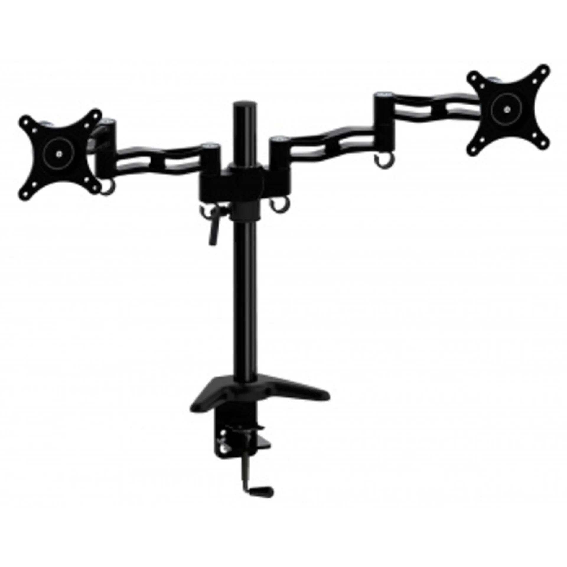 Кронштейн для мониторов Cactus CS-VM-D08-BK черный 13"-27" макс.8кг настольный поворот и наклон