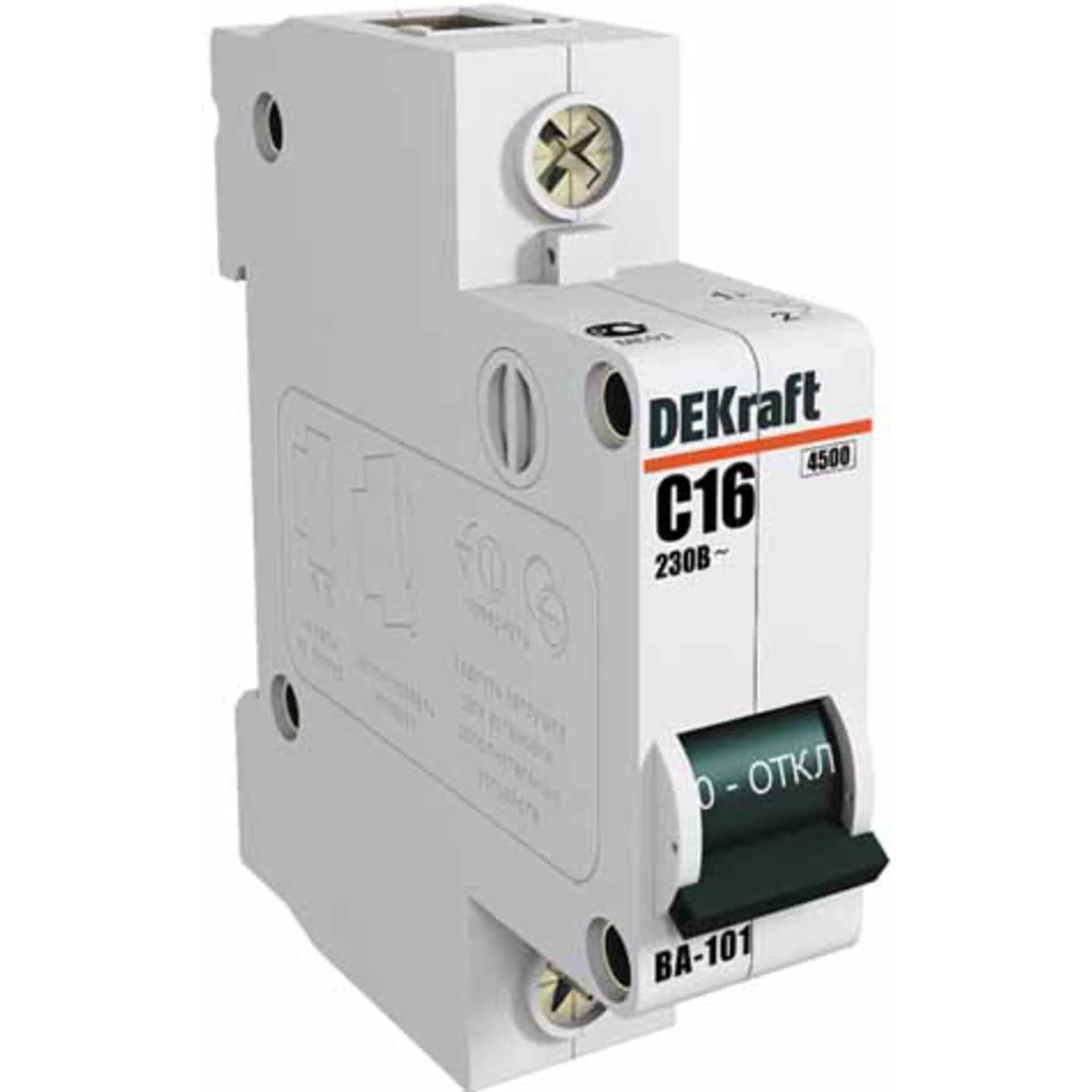 Выключатель автоматический модульный 1п C 16А 4.5кА ВА-101 SchE 11054DEK