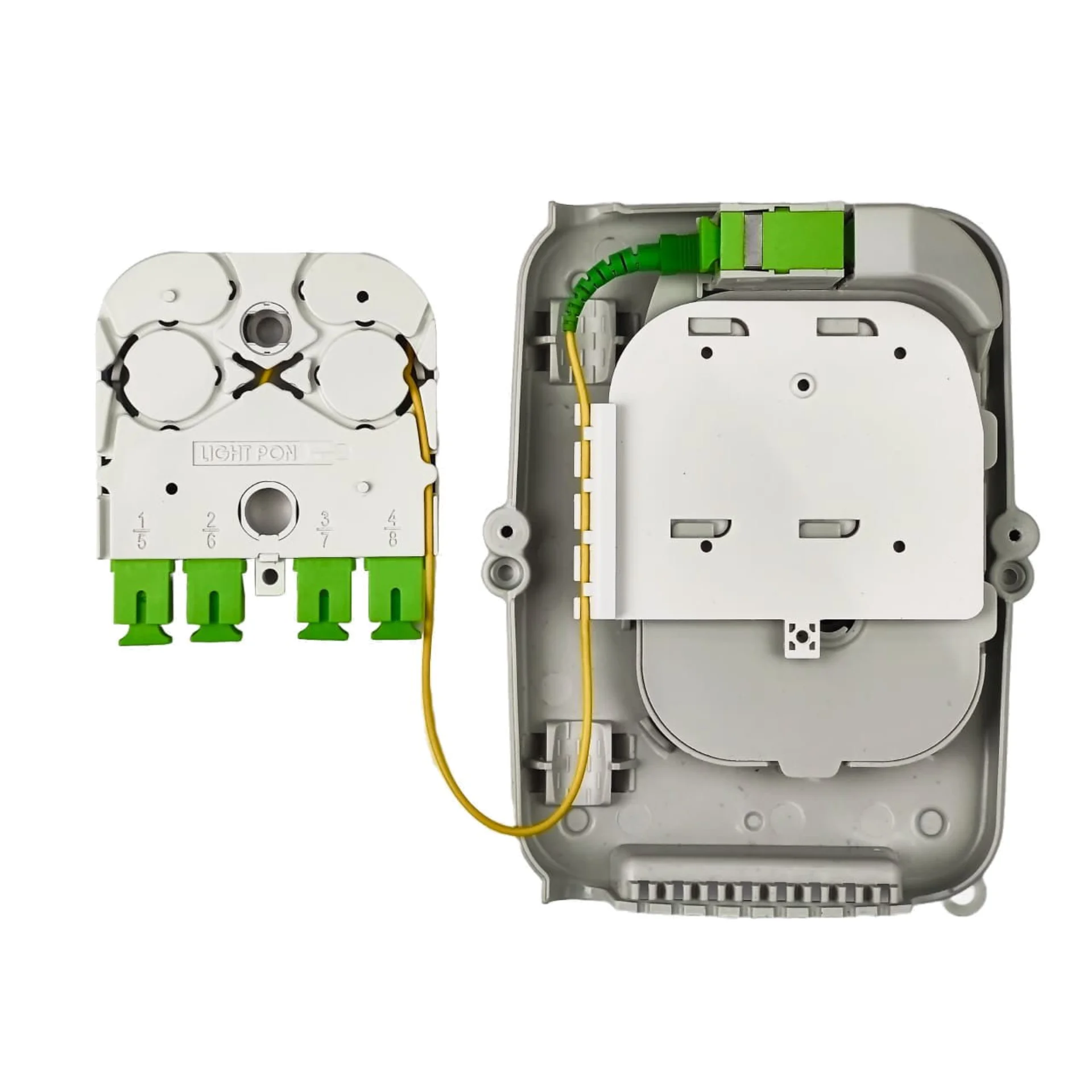 Коробка оптическая распределительная этажная до 8 абонентов, KSC LIGHT PON