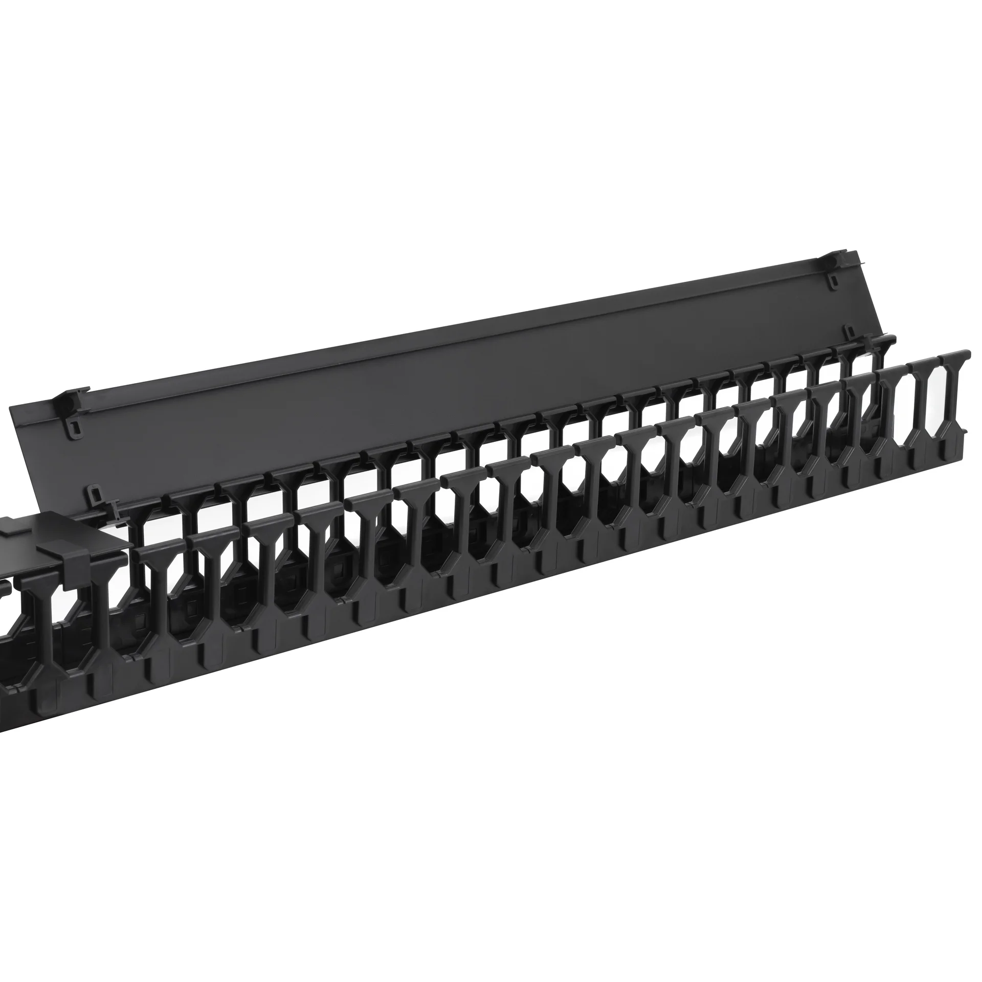 Вертикальный кабельный организатор с крышкой, 90х110мм, 42U