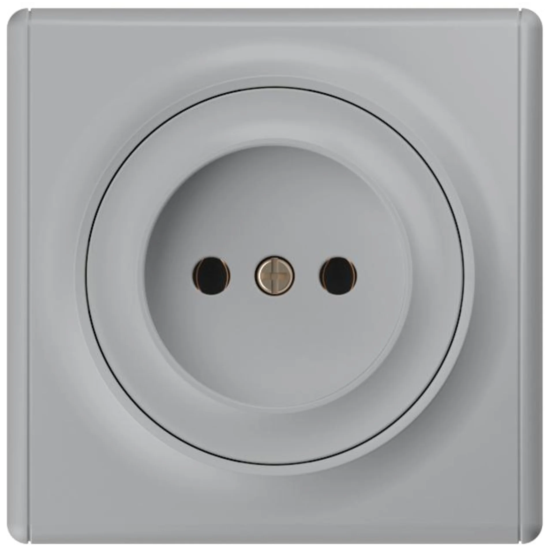 Розетка 1-м СП Florence 16А IP20 без заземл. винтов. контакты механизм сер. (1E10301302) OneKeyElect