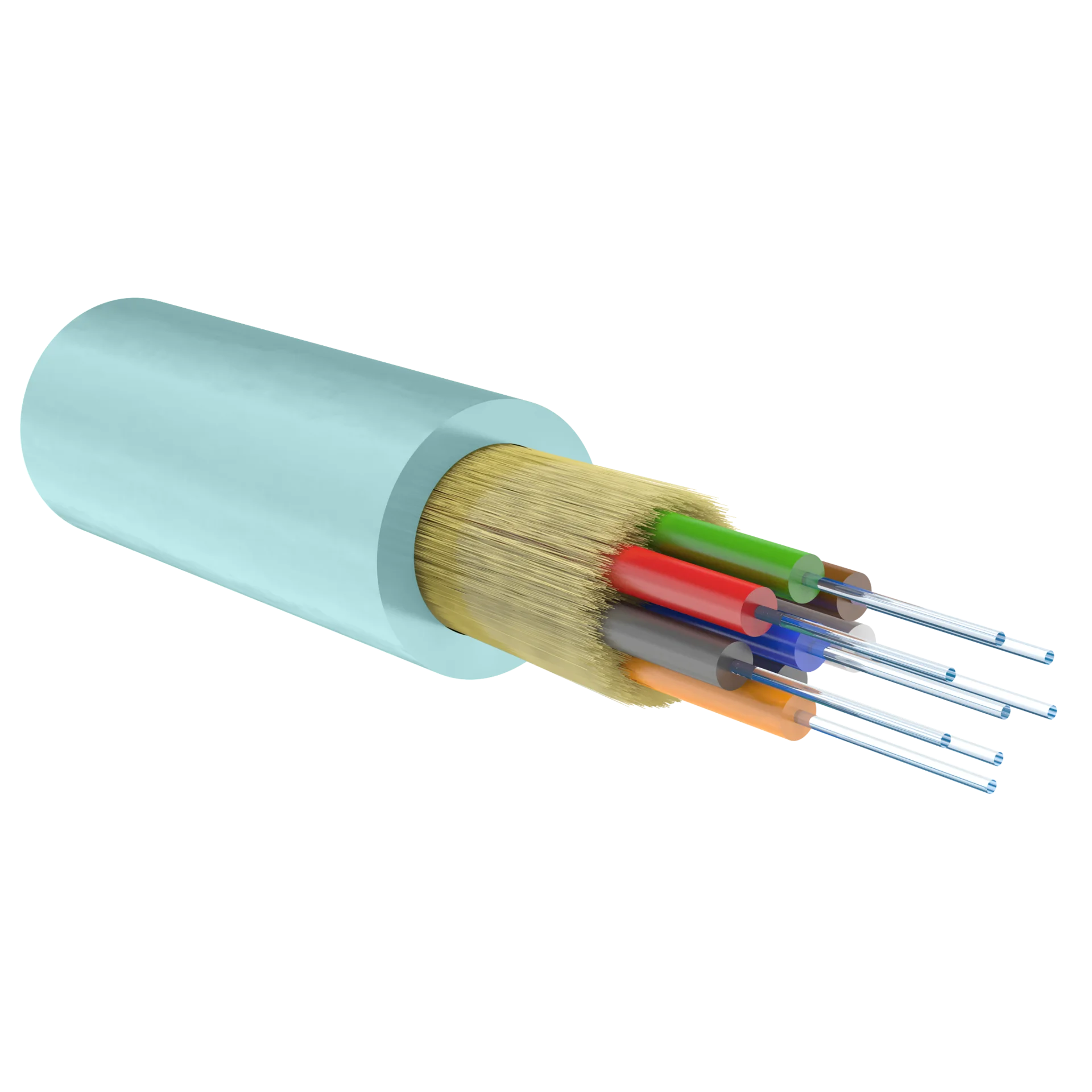 Кабель оптический Alpha Mile Distribution, 08 волокон OM3, LSZH нг(A)-HFLTx