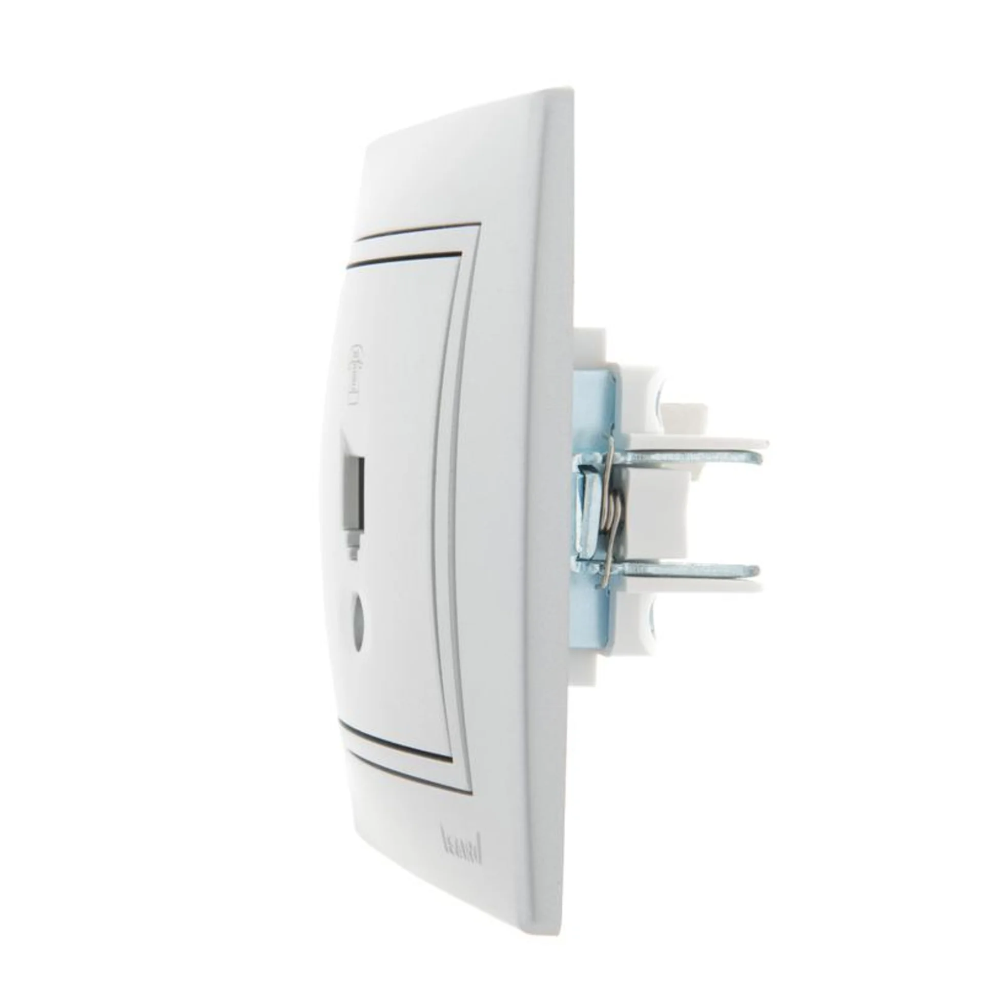 Розетка телефонная 1-м СП Mira RJ11 сер. метал. LEZARD 701-1010-137